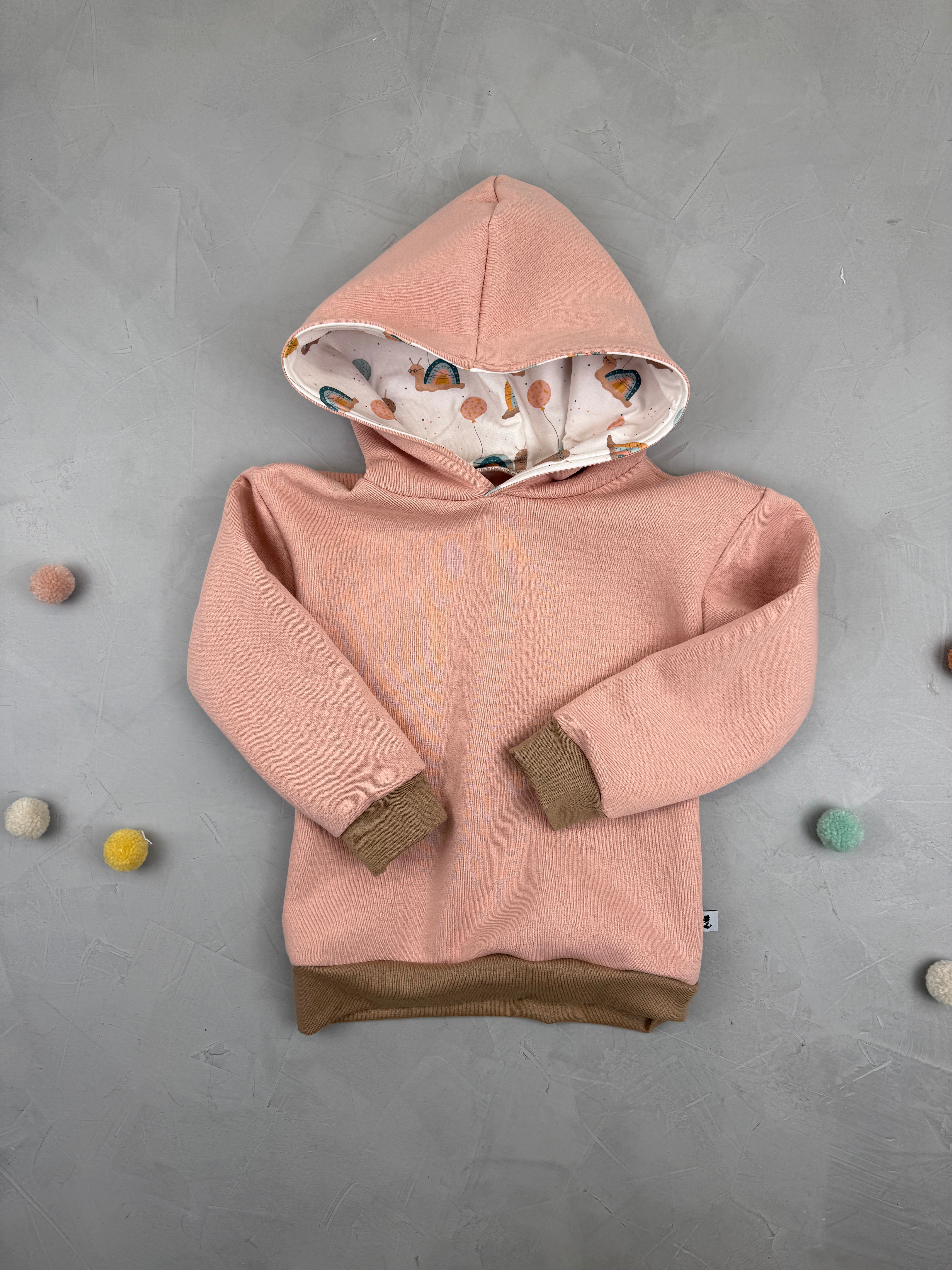 Oversize Hoodie - Aus dem Häuschen/rosa (104)