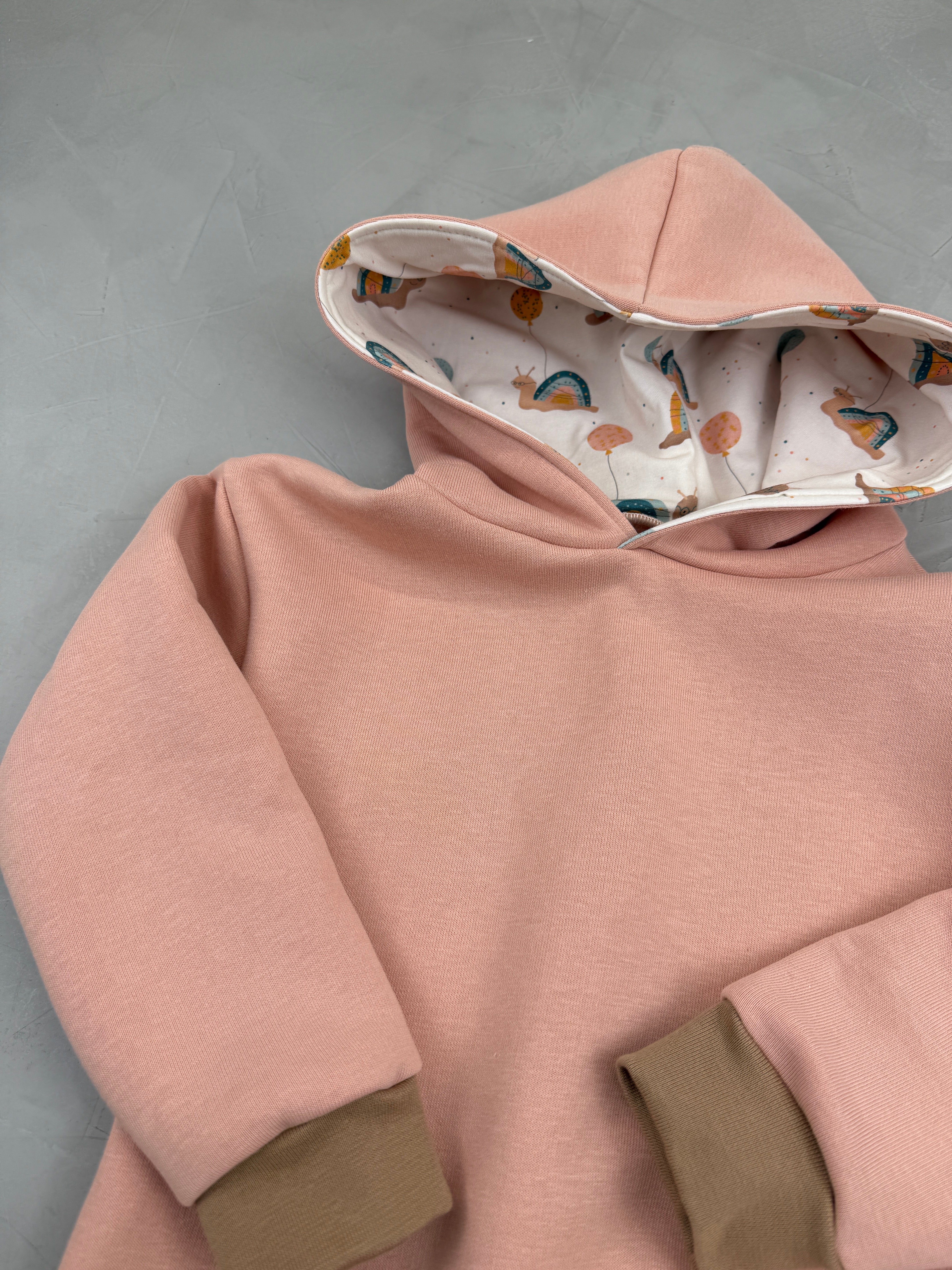 Oversize Hoodie - Aus dem Häuschen/rosa (104)