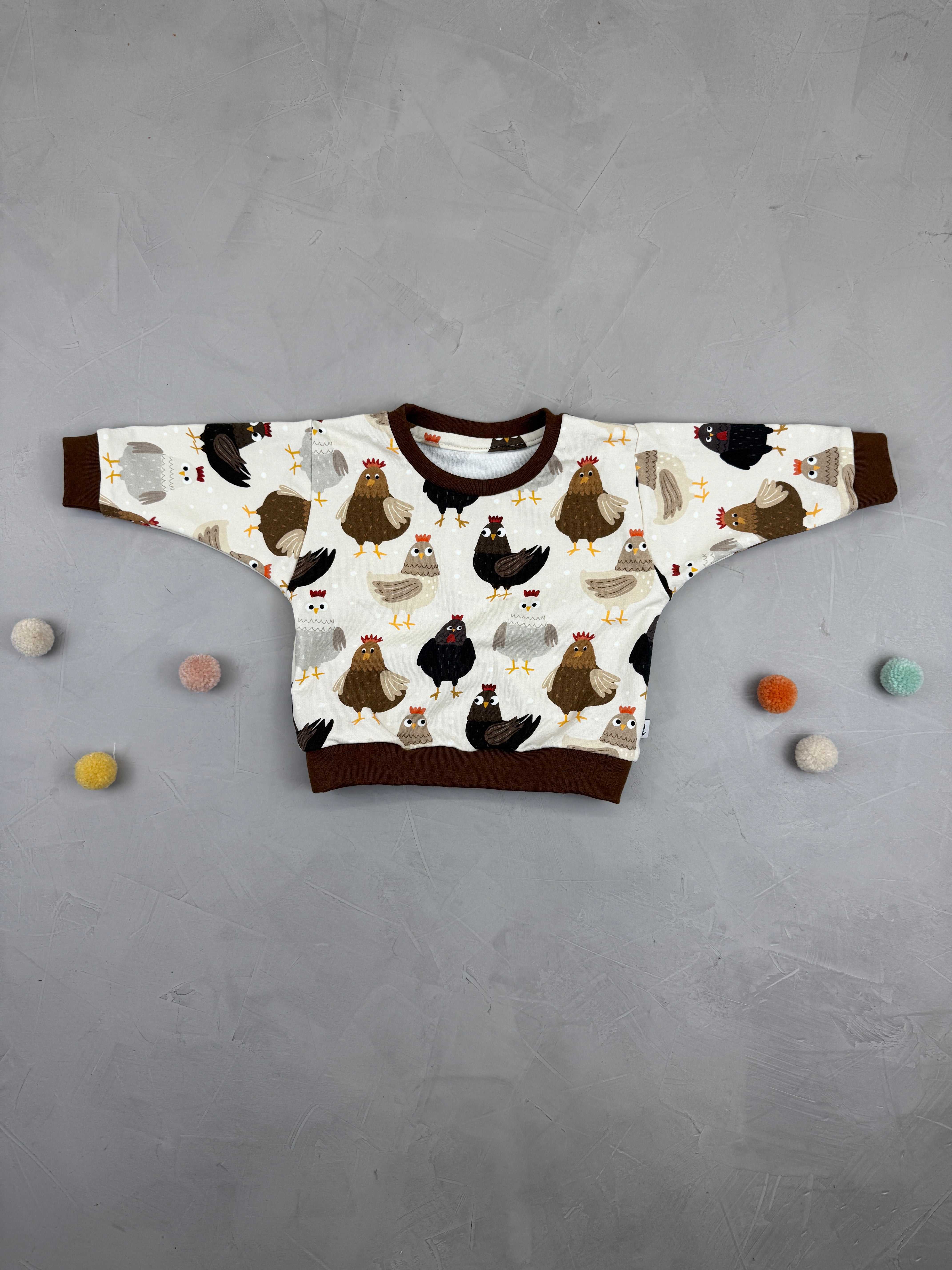 Oversize Sweater - Hühnerhaufen (6-9 M)