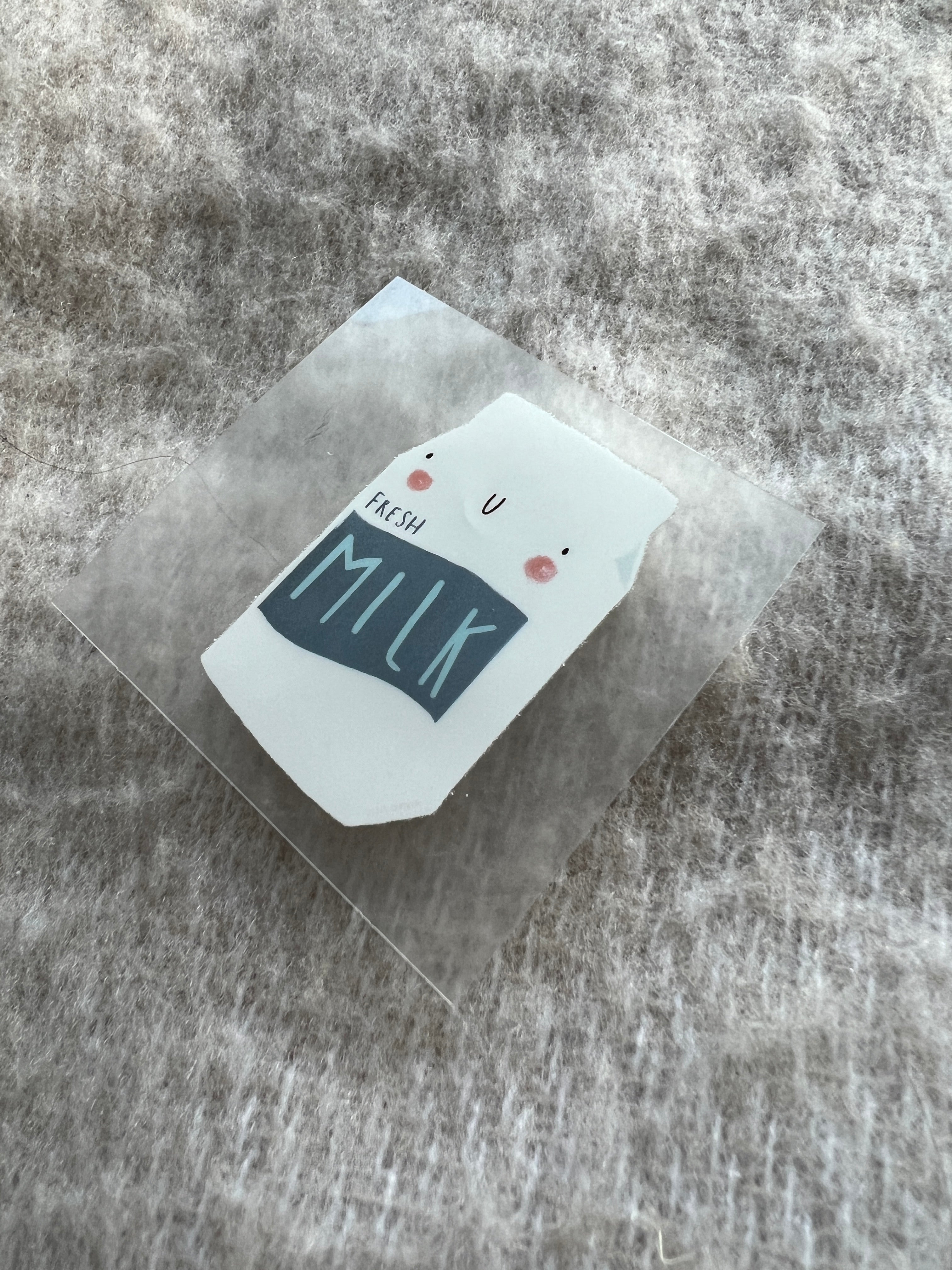 kleines Bügelbild - Milk