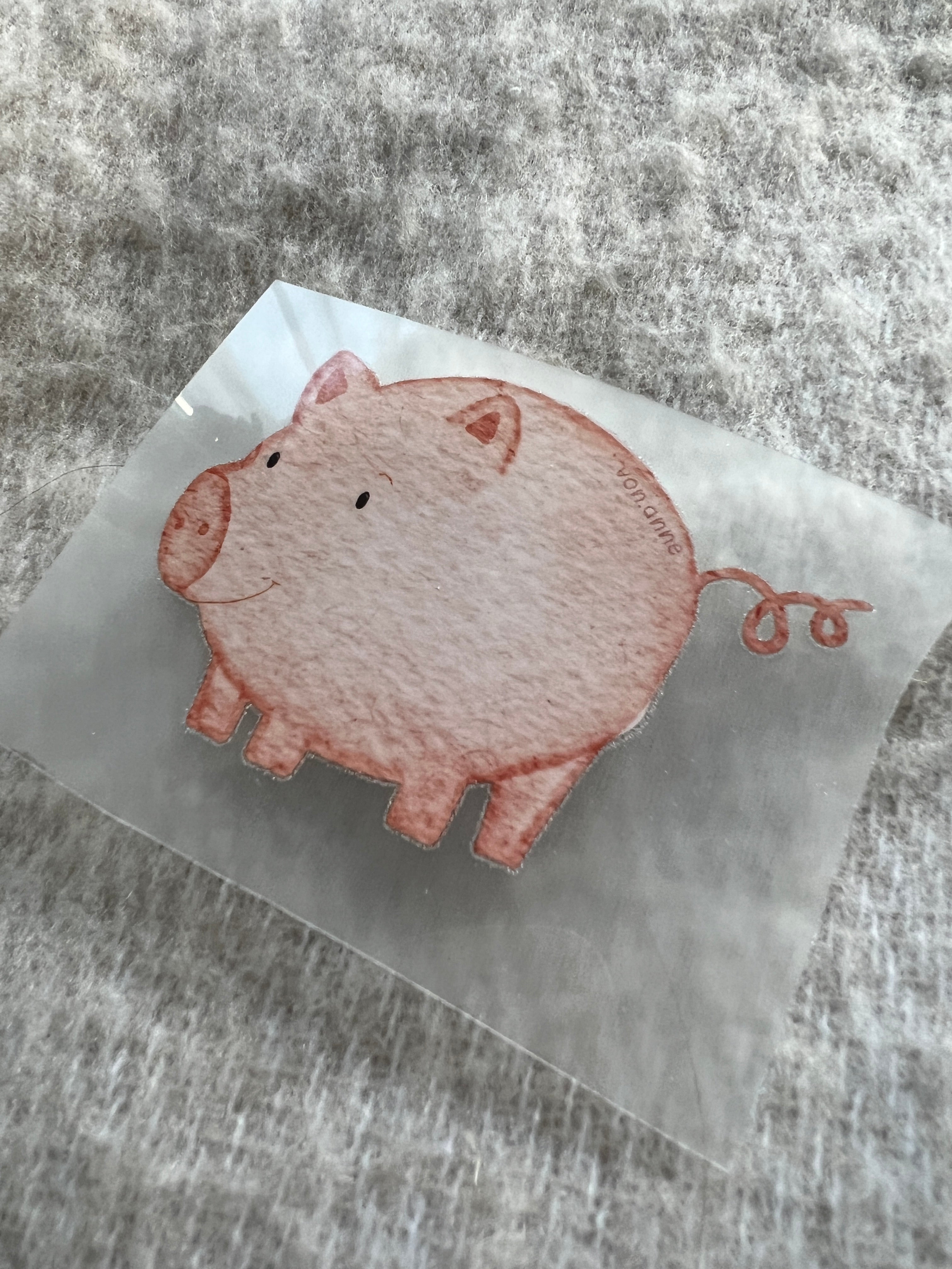 kleines Bügelbild - Schweinerei