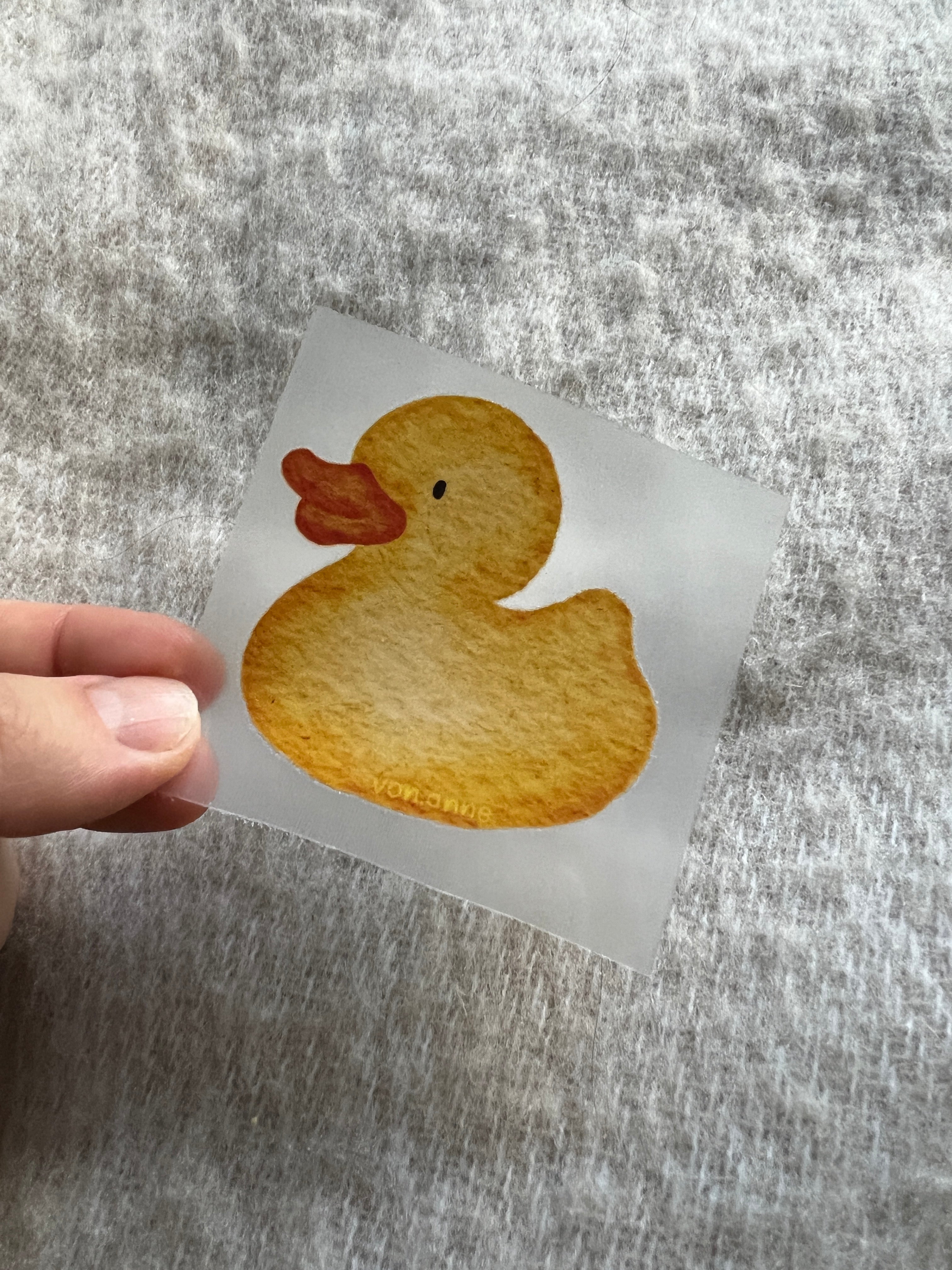 kleines Bügelbild - Quietscheente