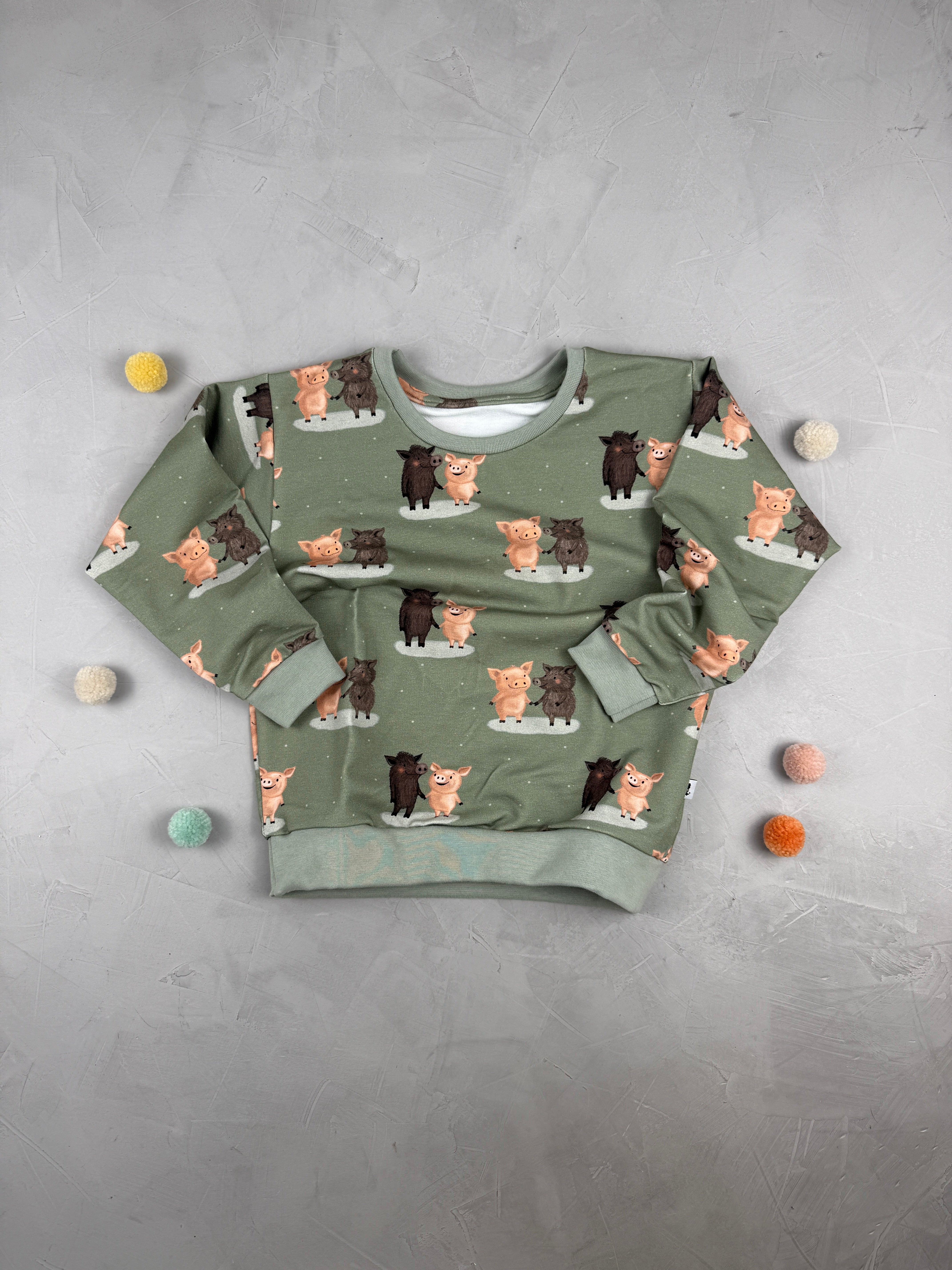 Oversize Sweater - Schwein gehabt (4-5 J)