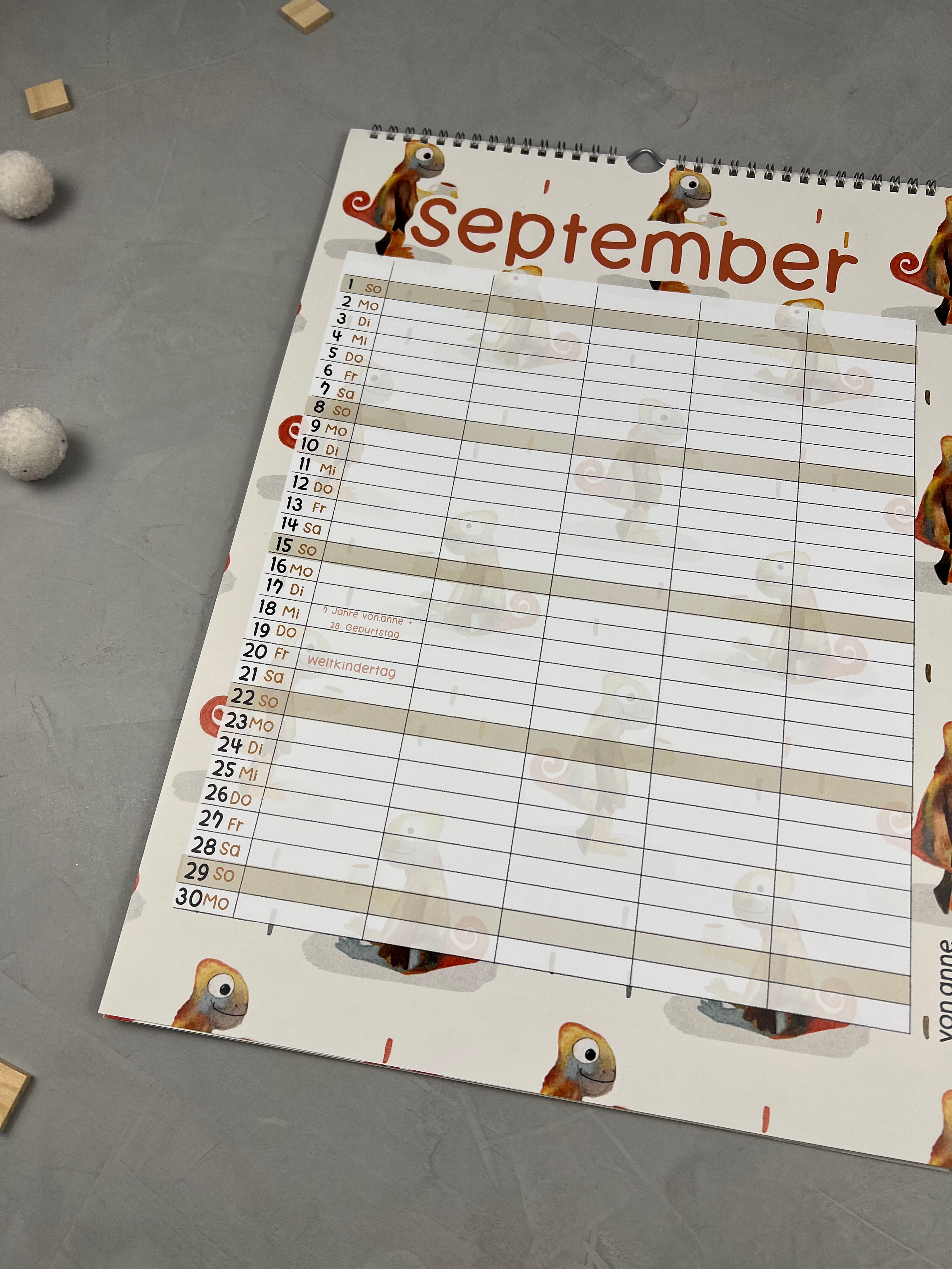 Wandkalender 2024