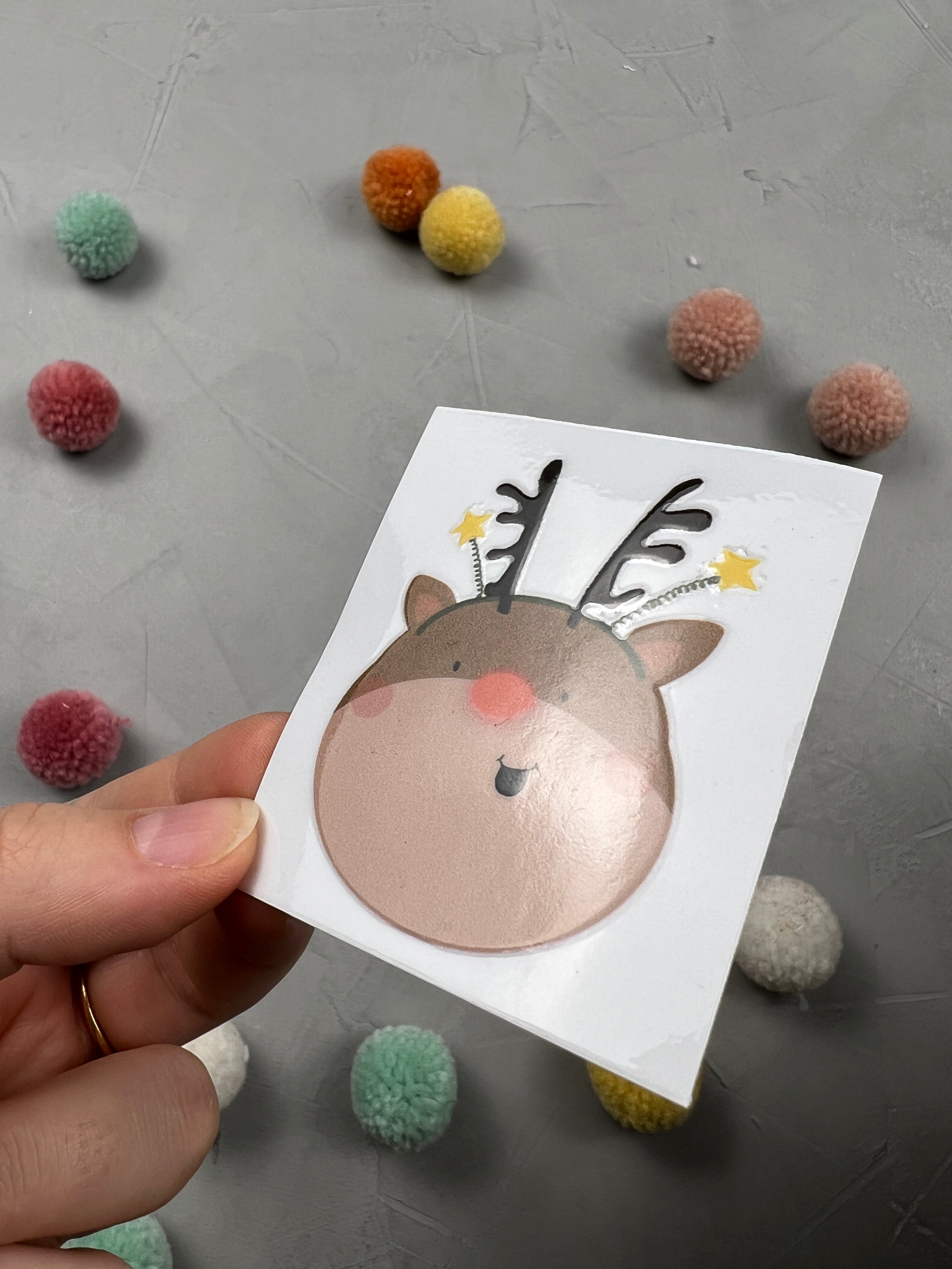 Glas-Sticker- Es geweihnachtet sehr
