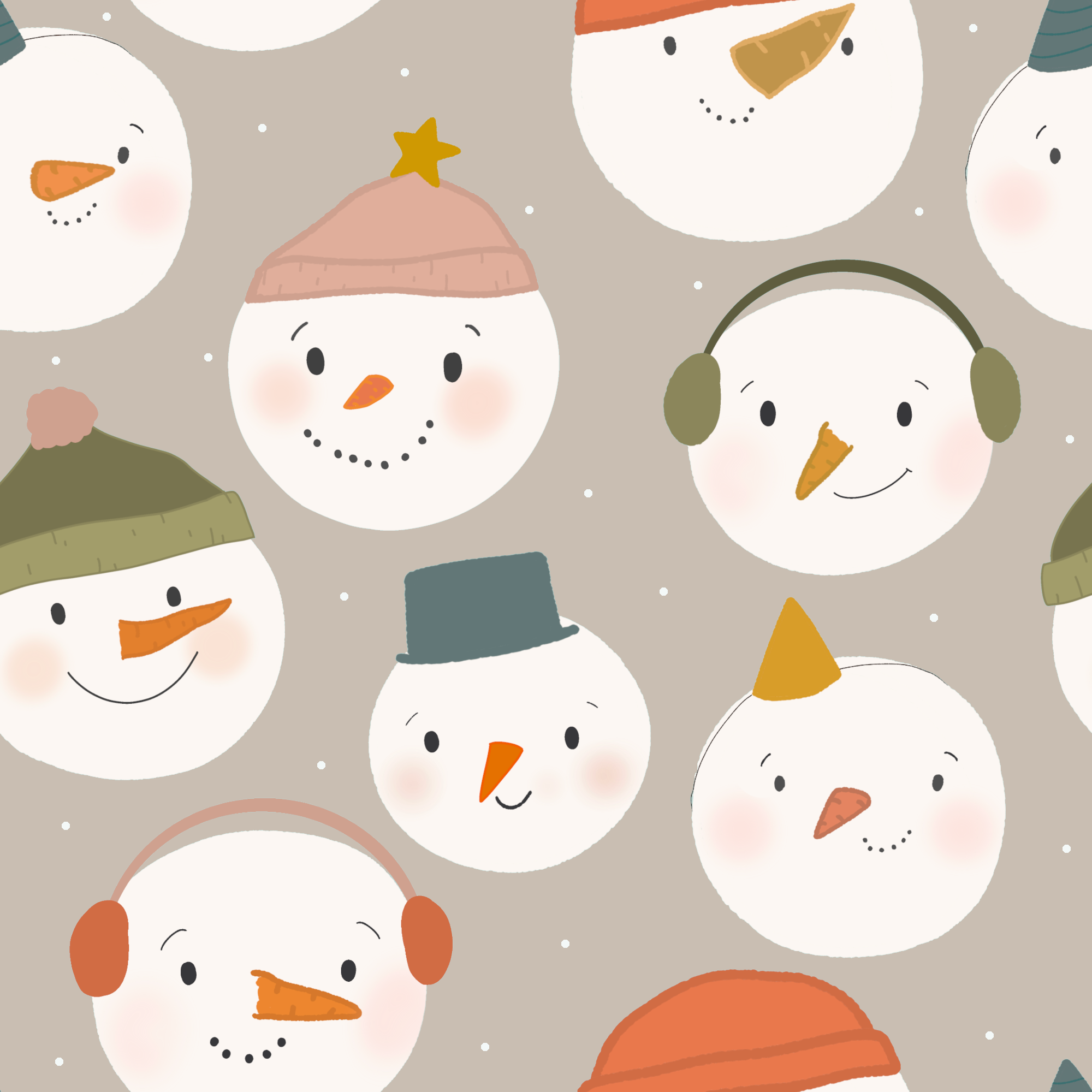 Stretch Frottee - Schneeballschlacht