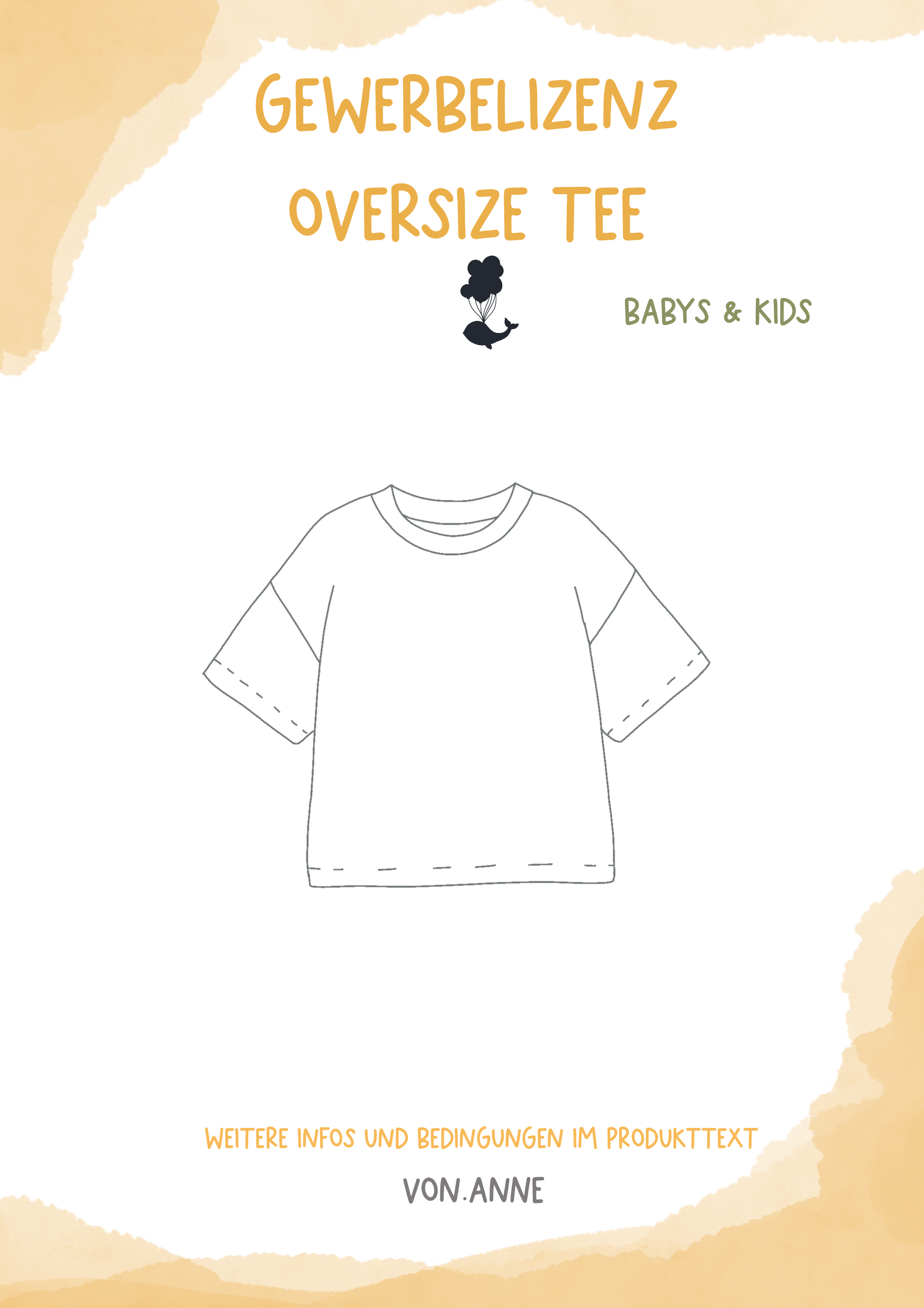 Gewerbelizenz - Oversize Tee/Babys und Kinder