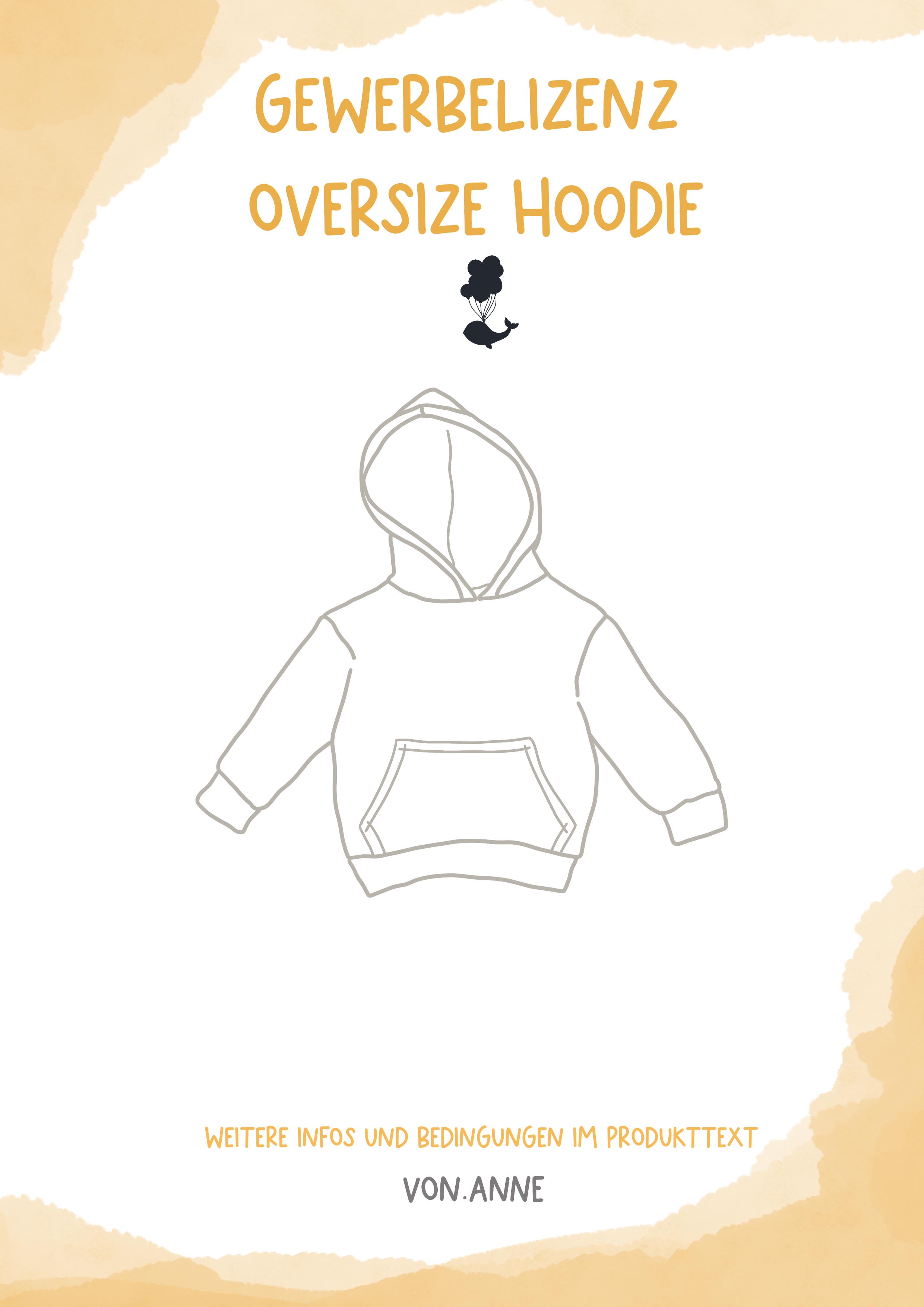 Gewerbelizenz - Oversize Hoodie/Erwachsene