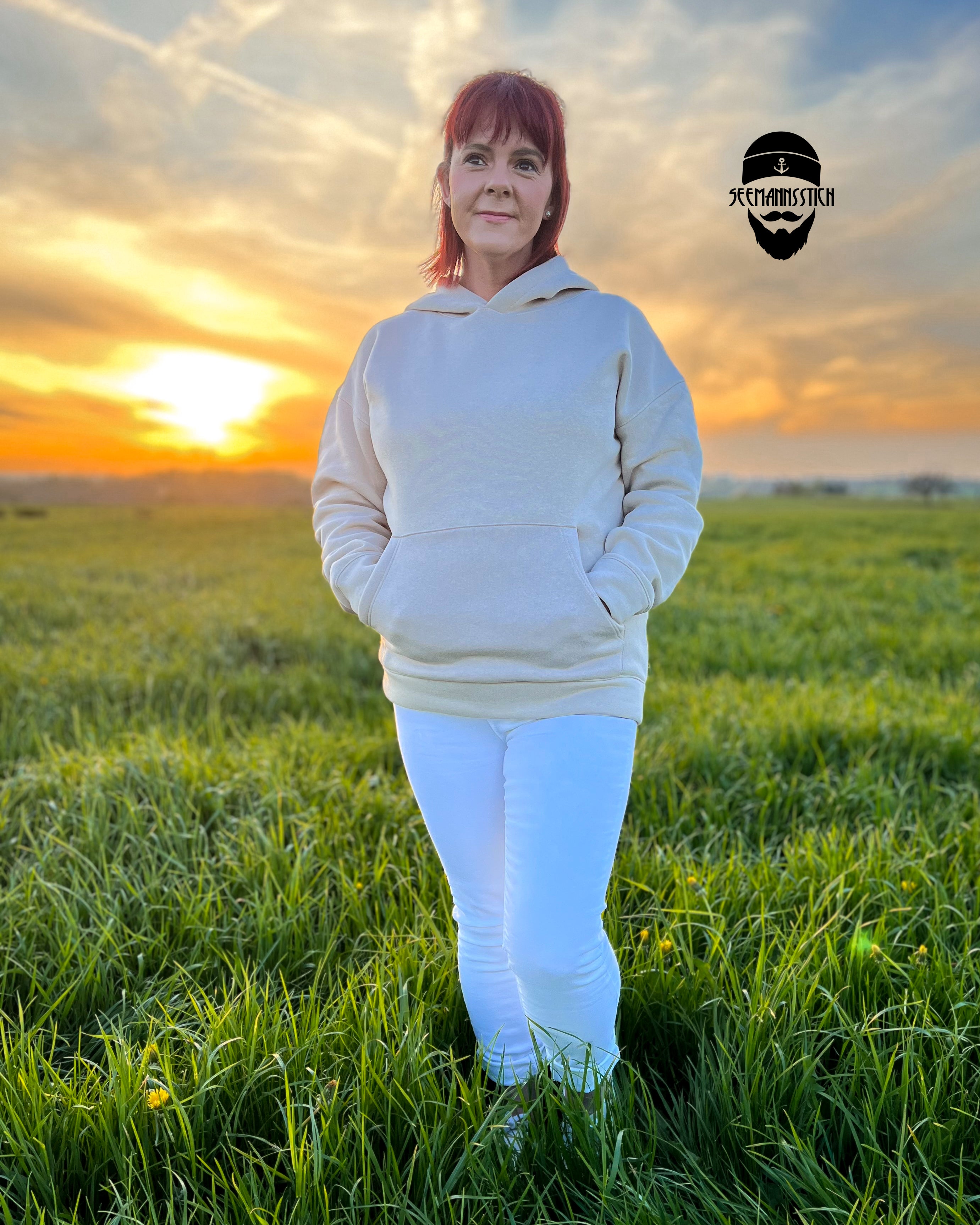 digitales Schnittmuster - Oversize Hoodie/Erwachsene