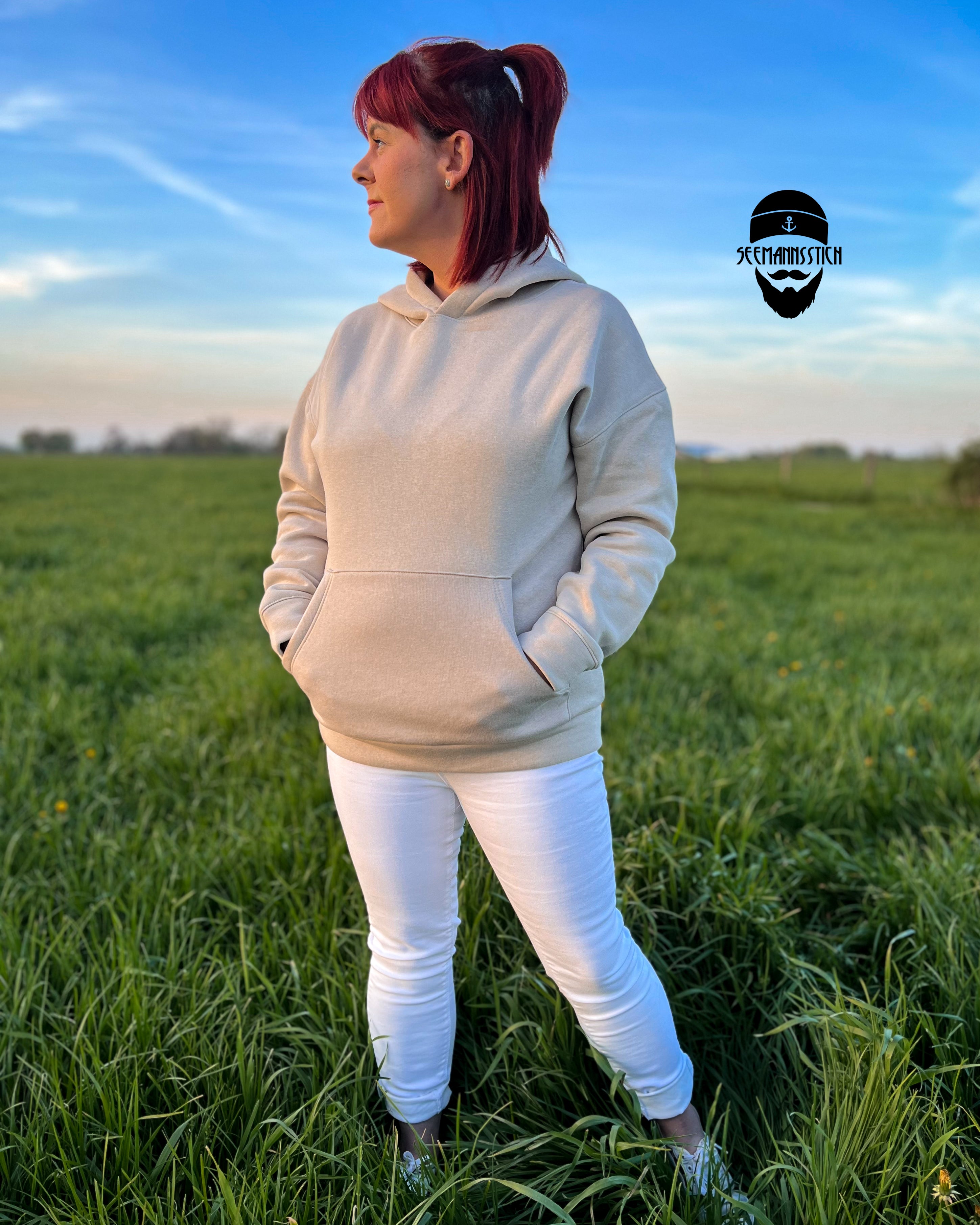 digitales Schnittmuster - Oversize Hoodie/Erwachsene