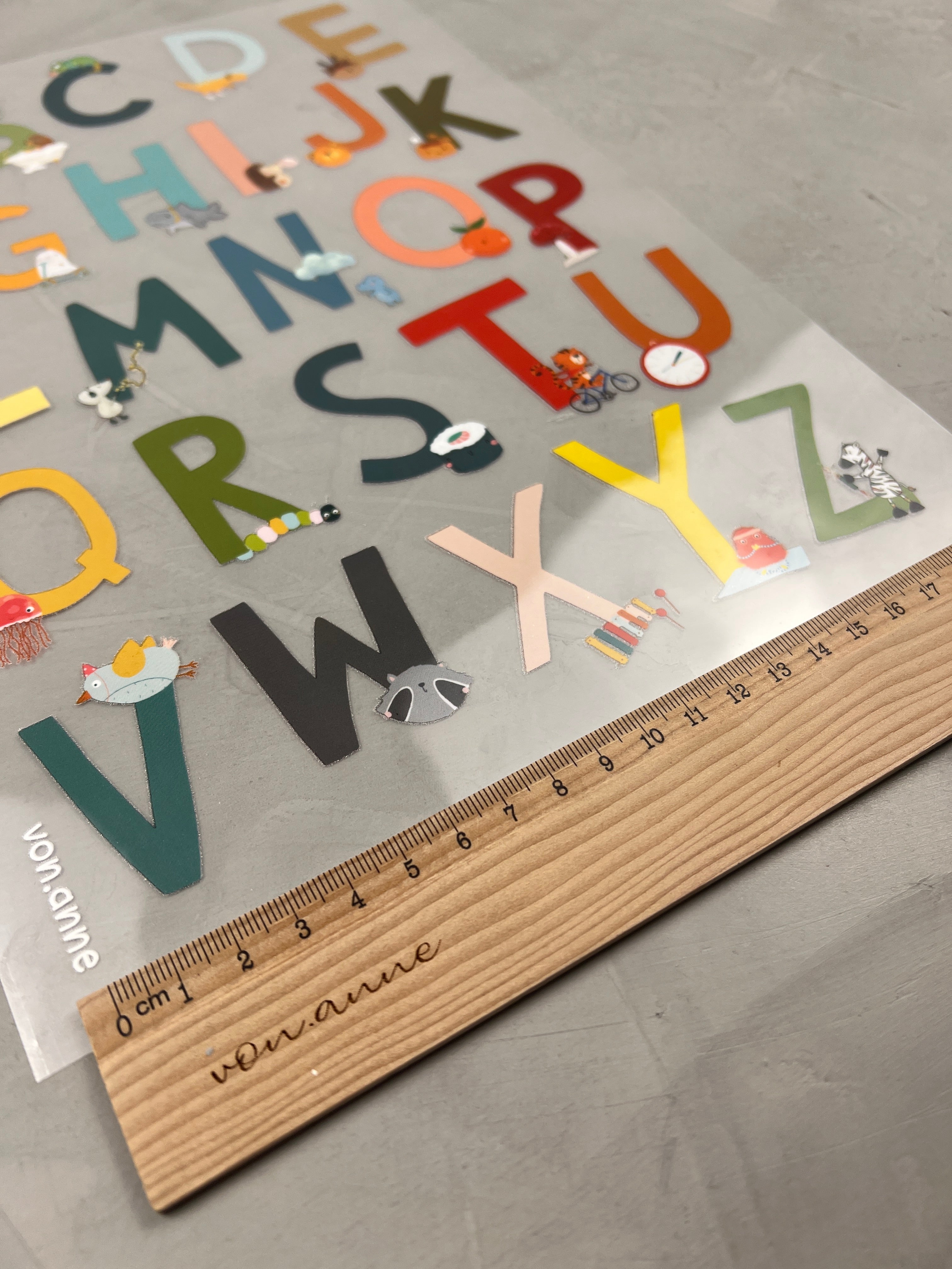 DinA4 Bügelbild "ABC"