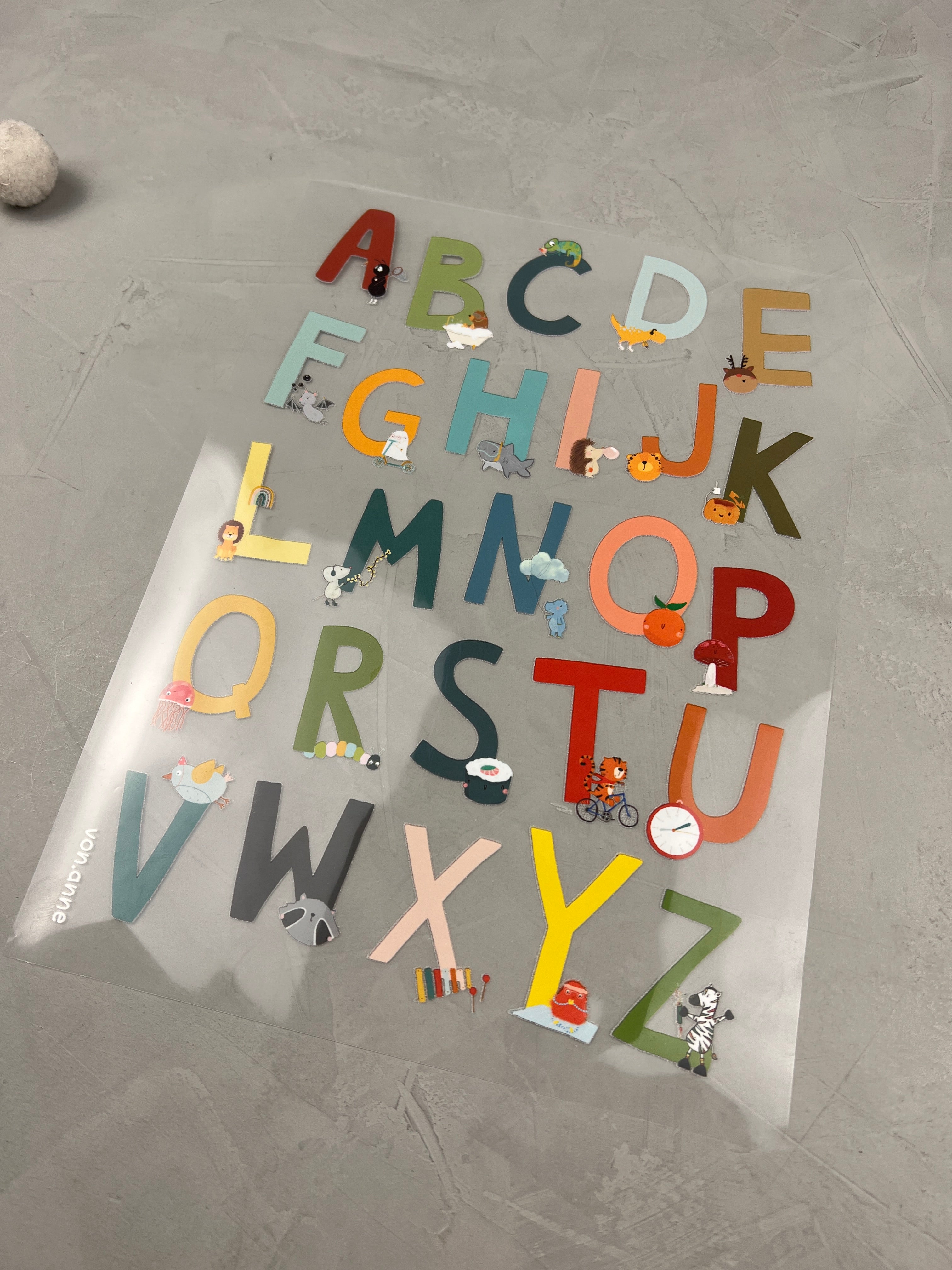 DinA4 Bügelbild "ABC"