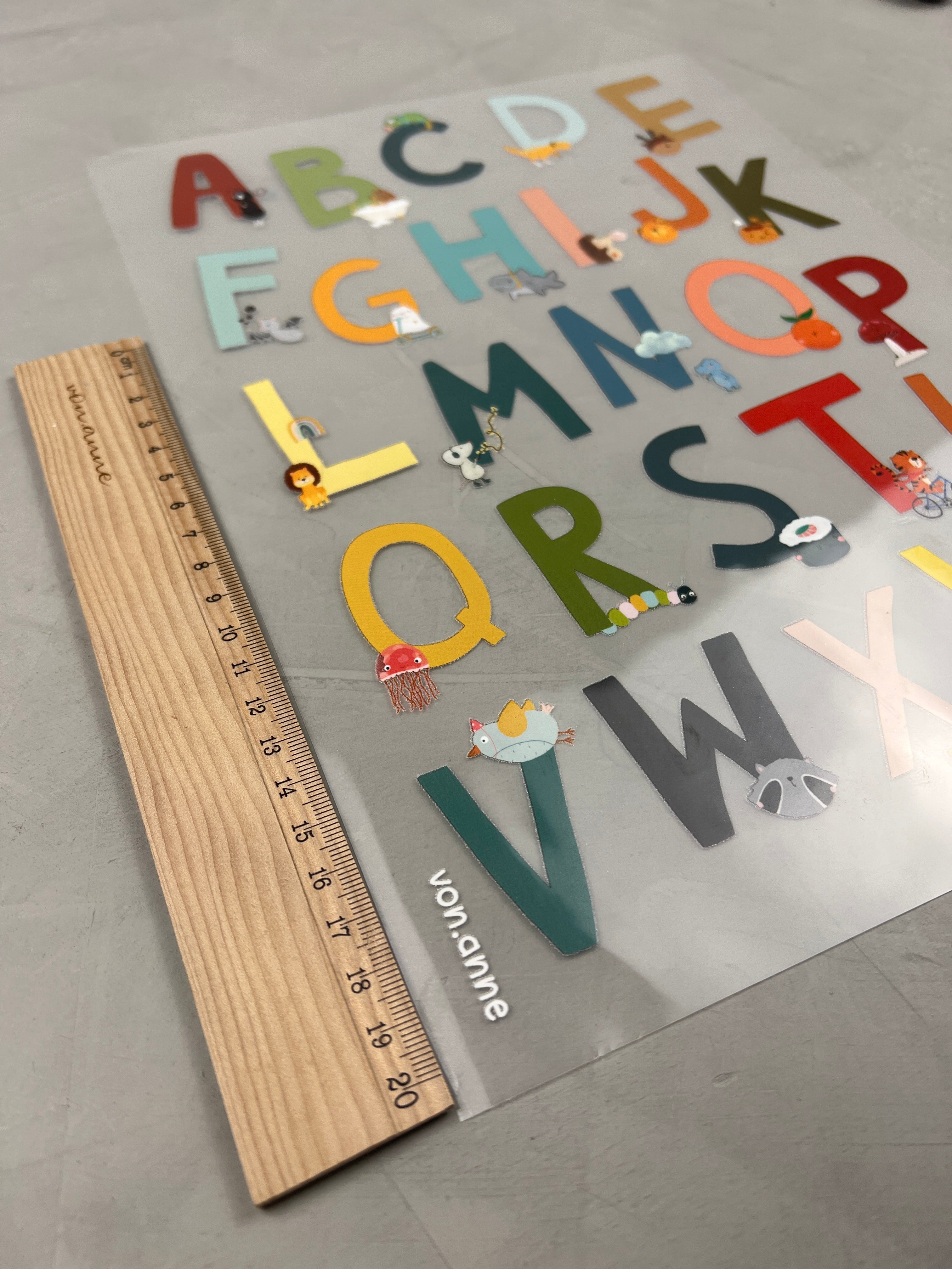 DinA4 Bügelbild "ABC"