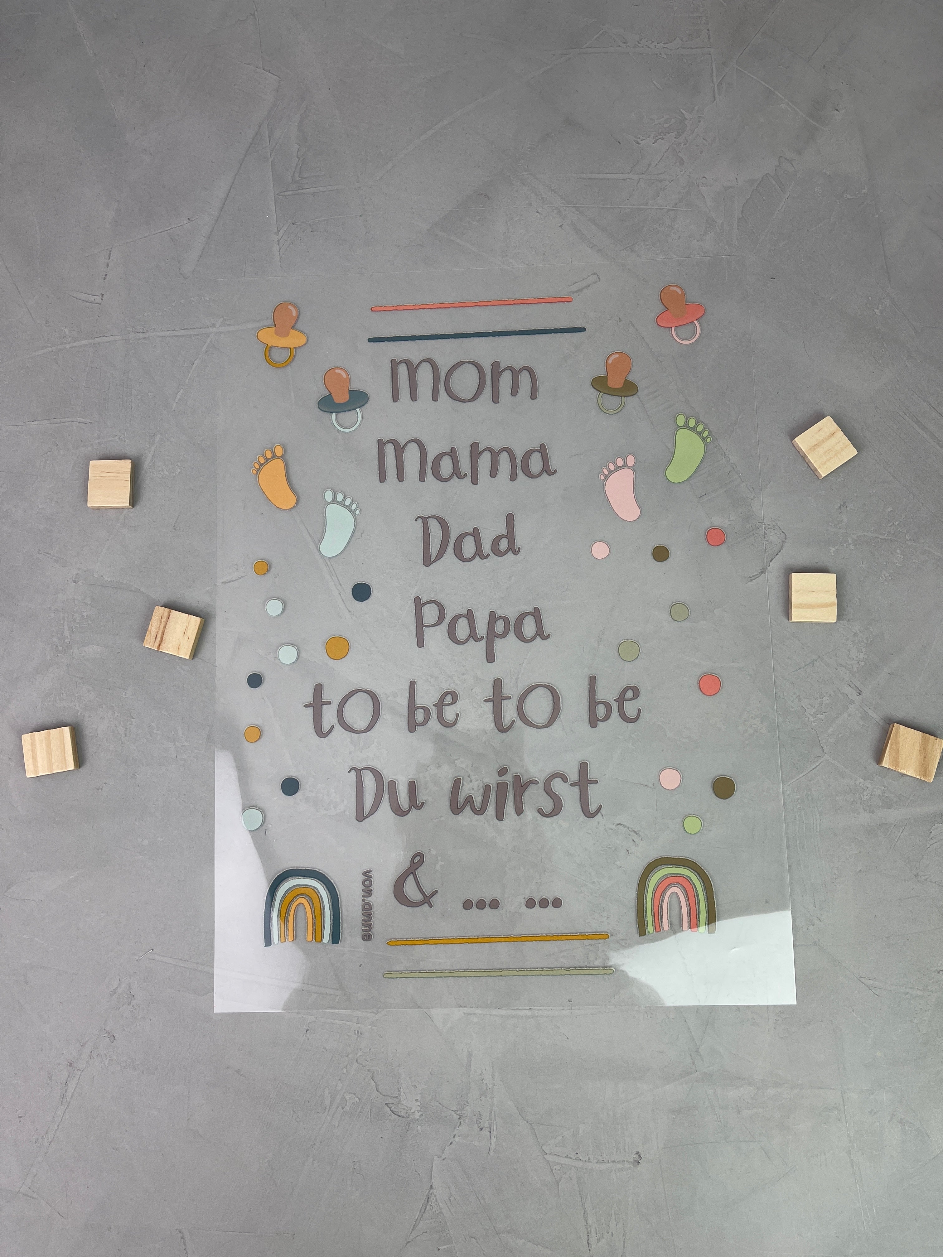 Bügelbild "Mom/Dad to be..."