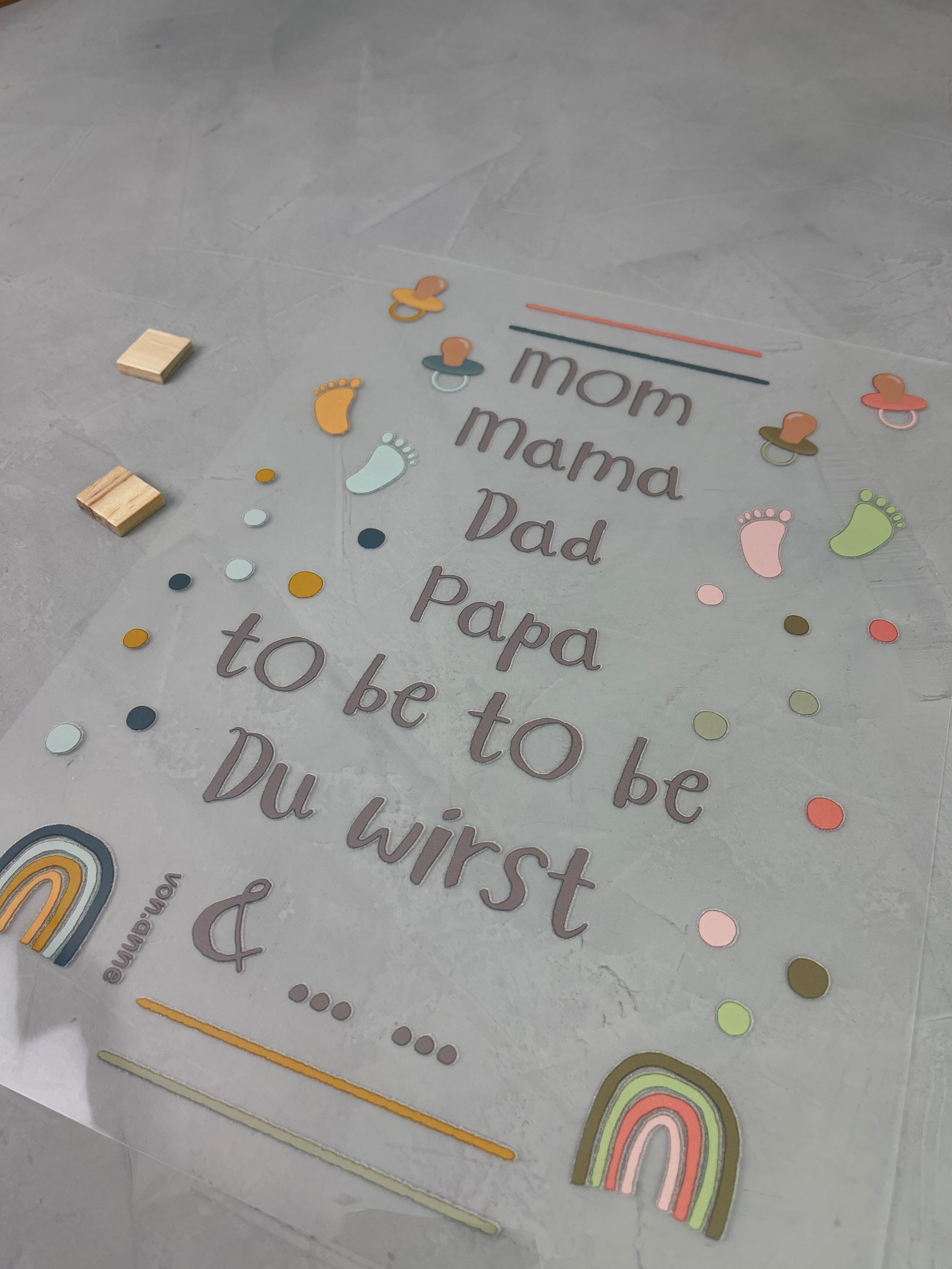 Bügelbild "Mom/Dad to be..."