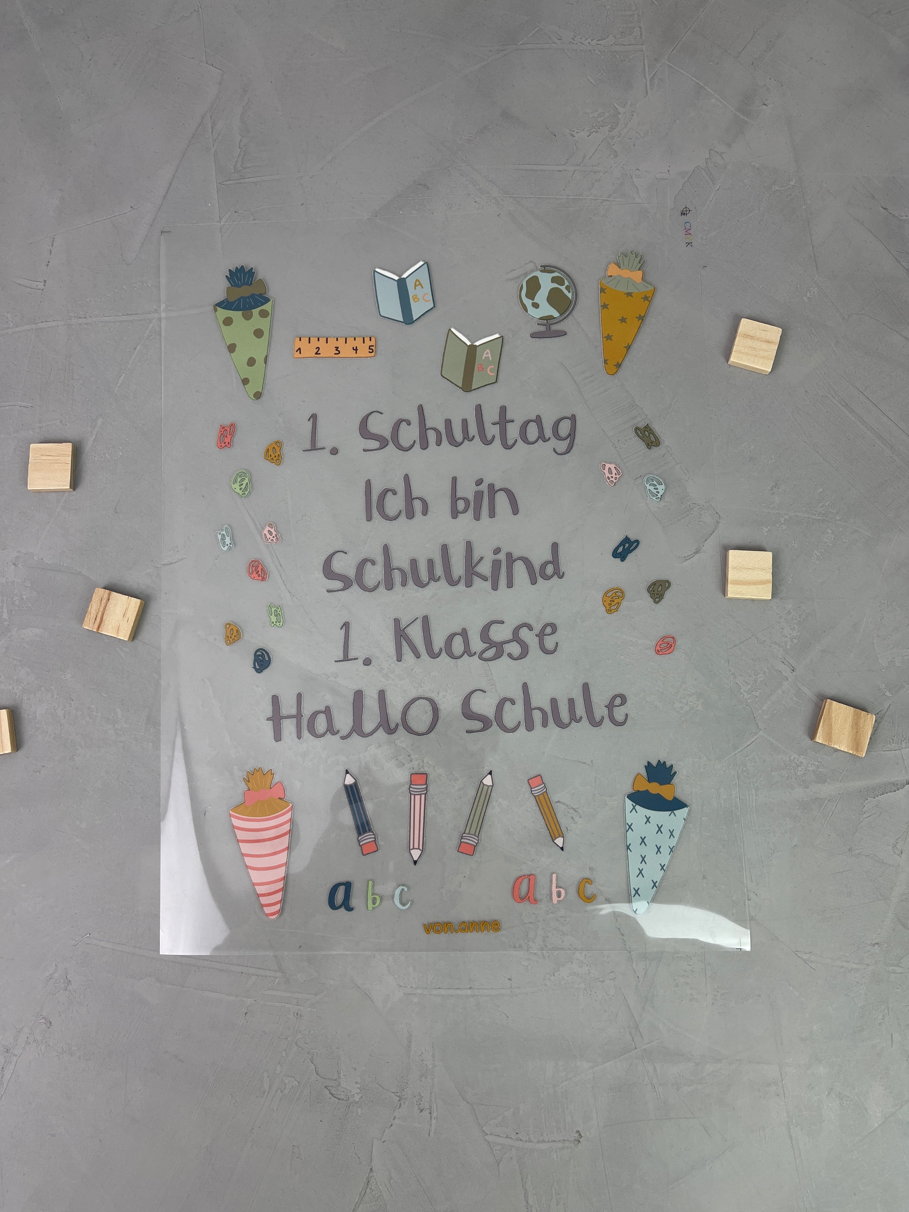 Bügelbild "Schulkind"