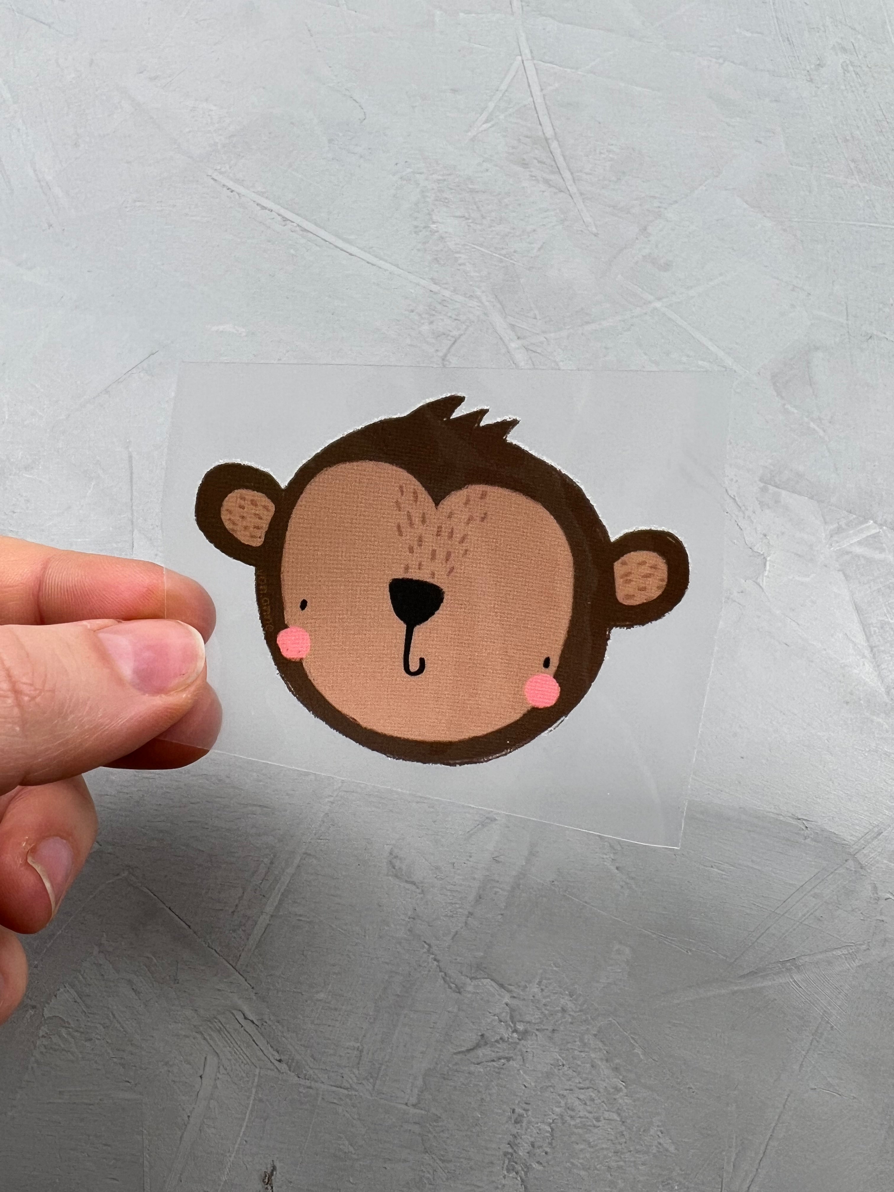 kleines Bügelbild - Affentheater