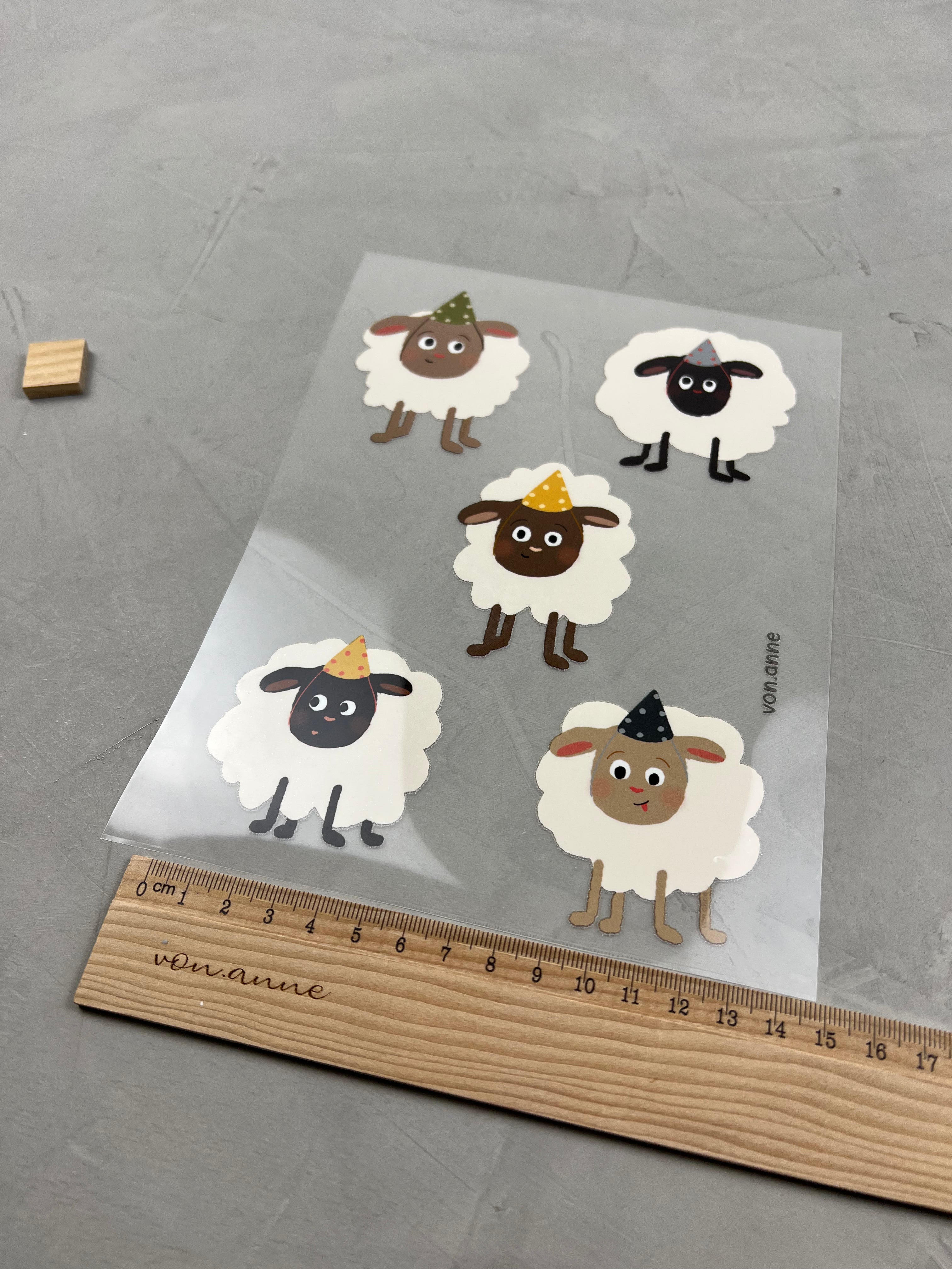 Bügelbildbogen - Komme was Wolle