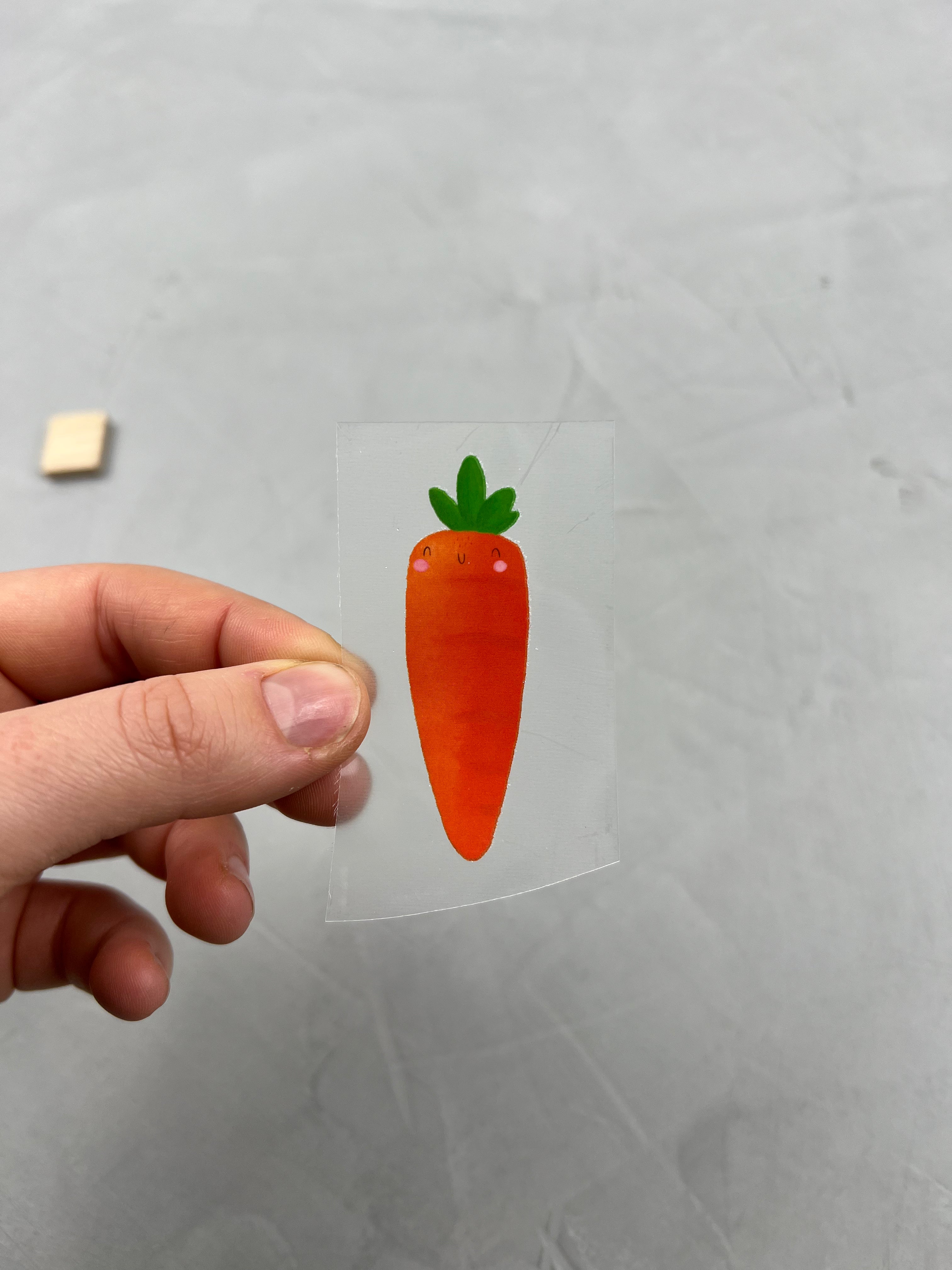 kleines Bügelbild - Volle Möhre