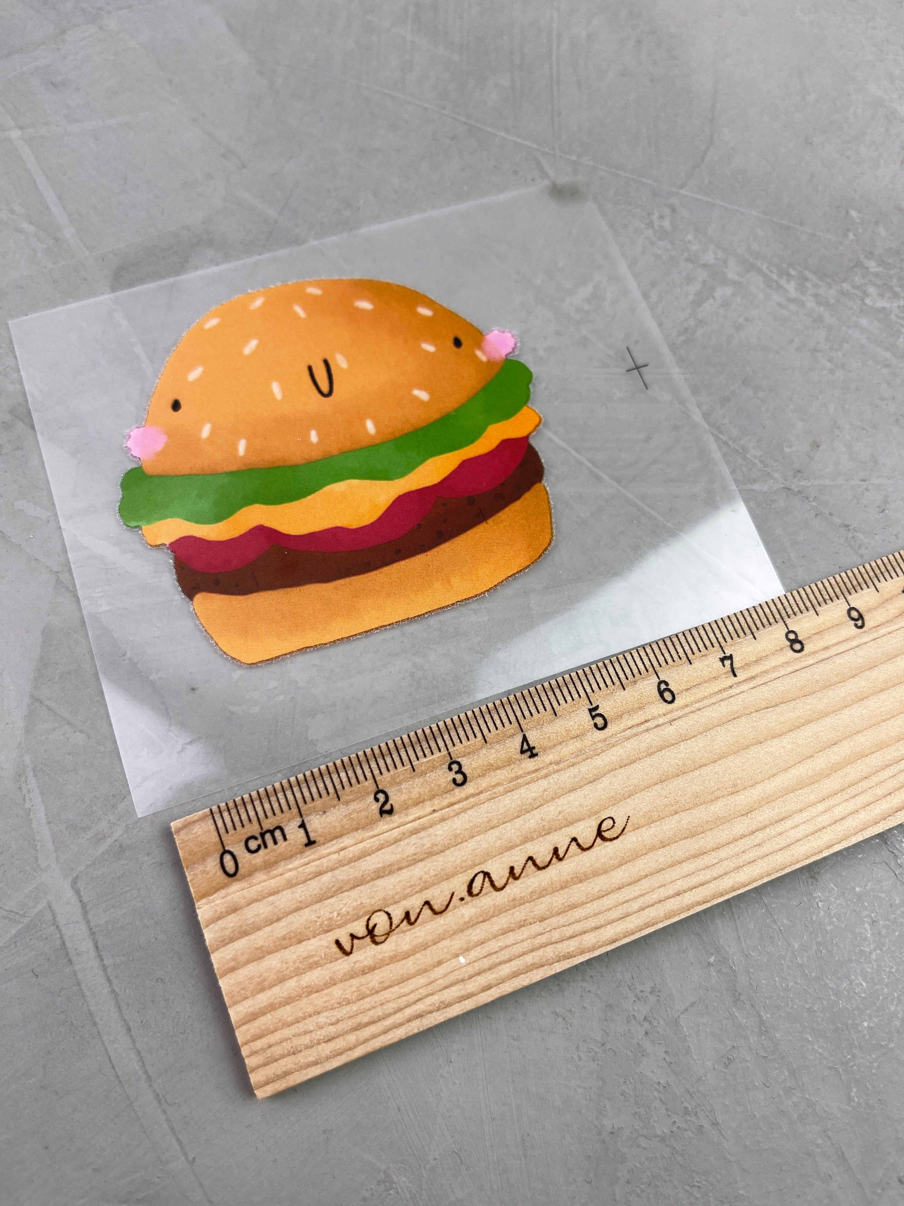 kleines Bügelbild - Burgermeister