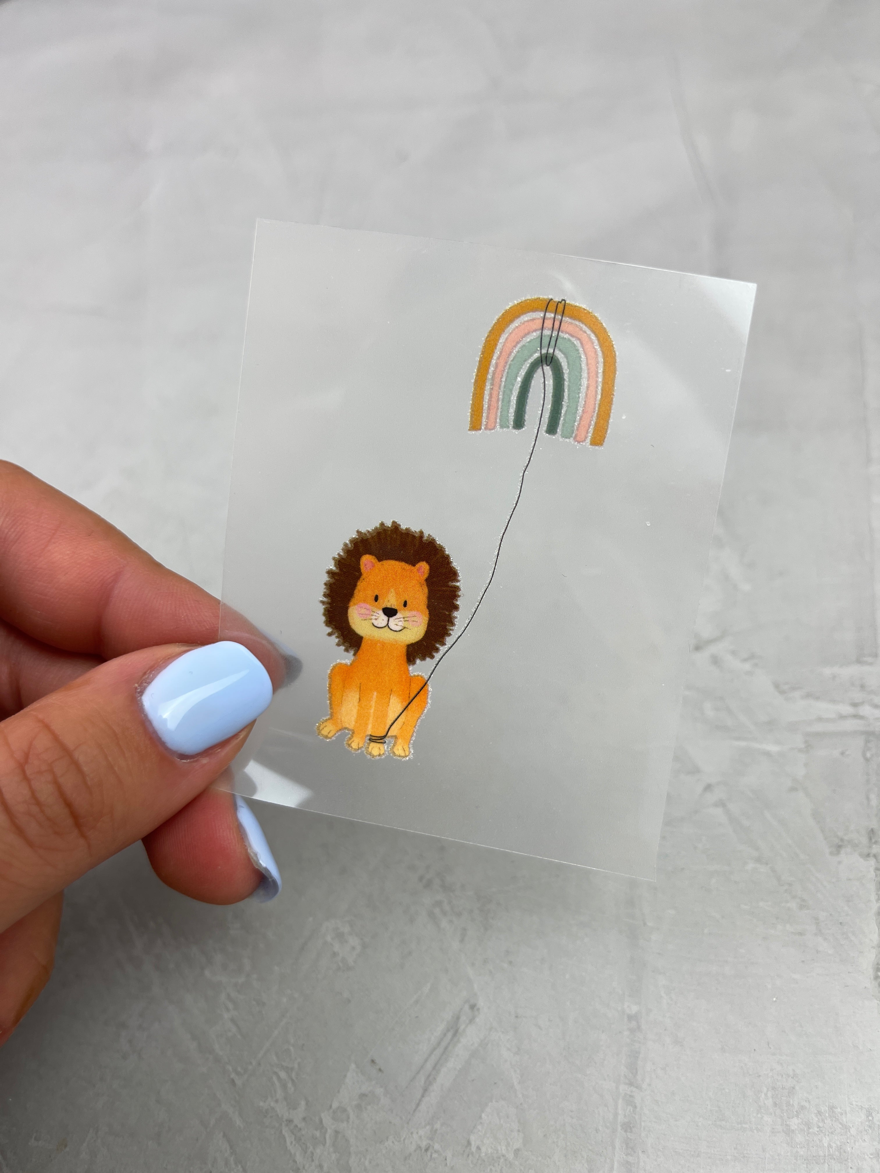 kleines Bügelbild - Löwe/Ein Stück vom Glück