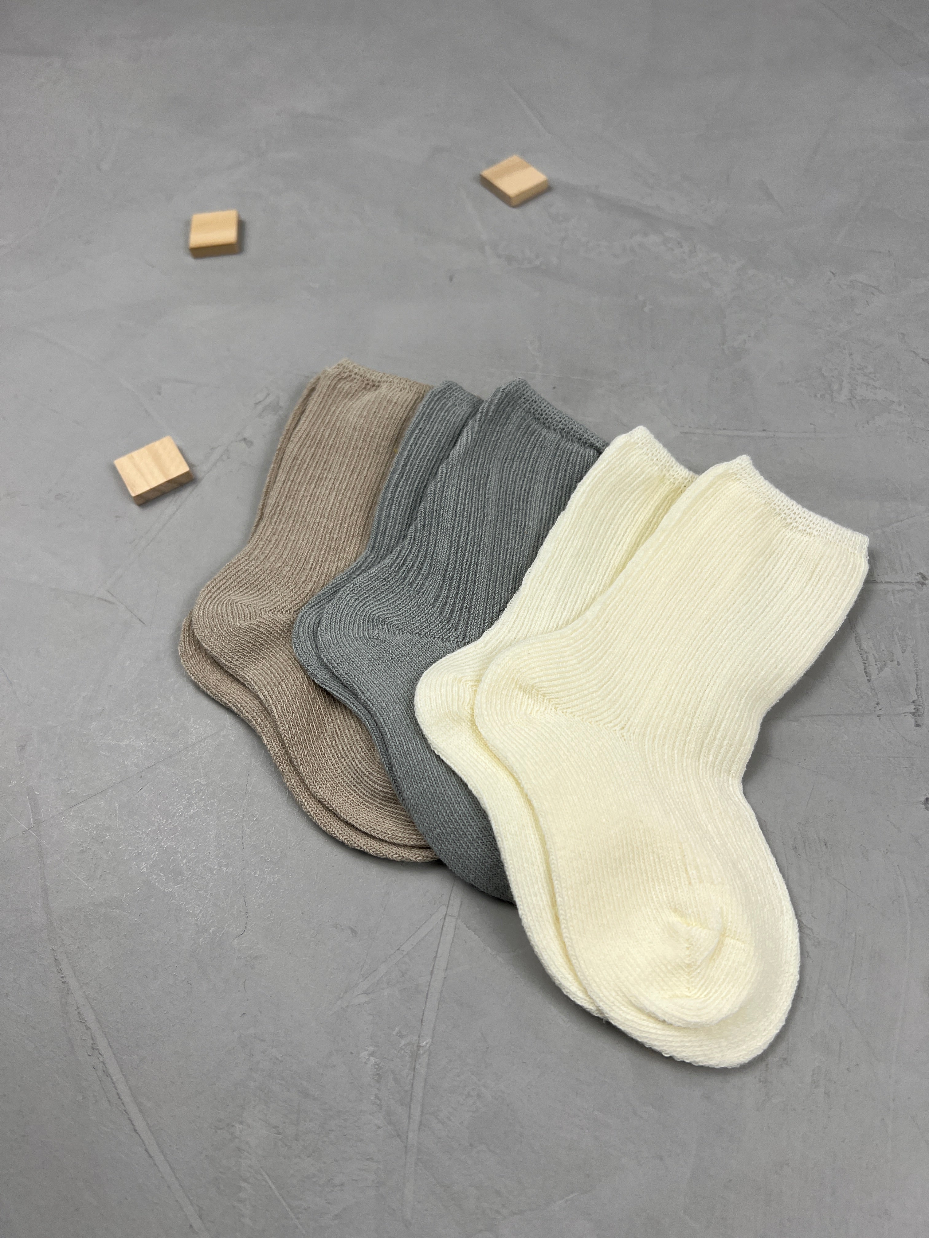 Rib Socken - 3er Set