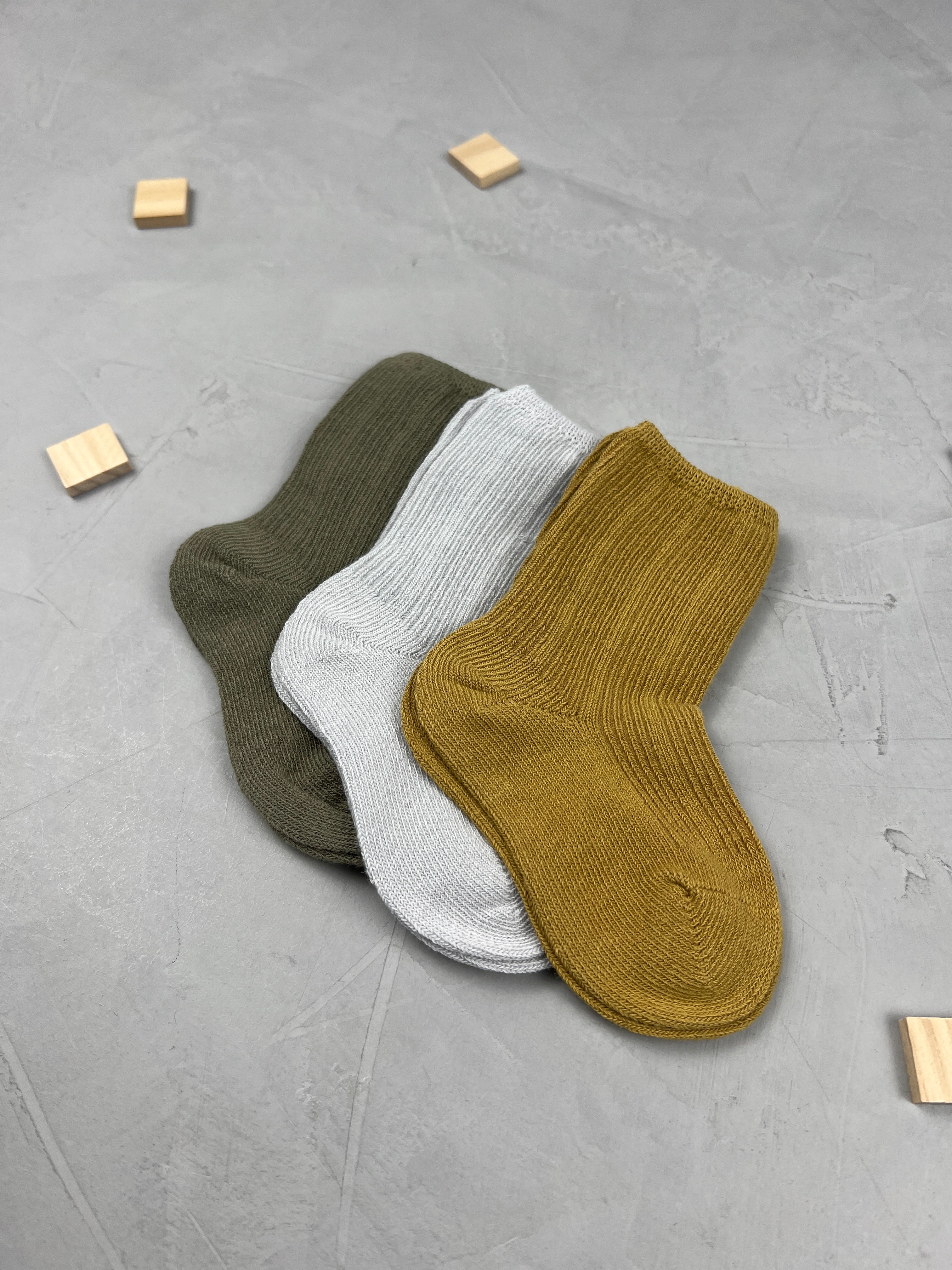 Rib Socken - 3er Set