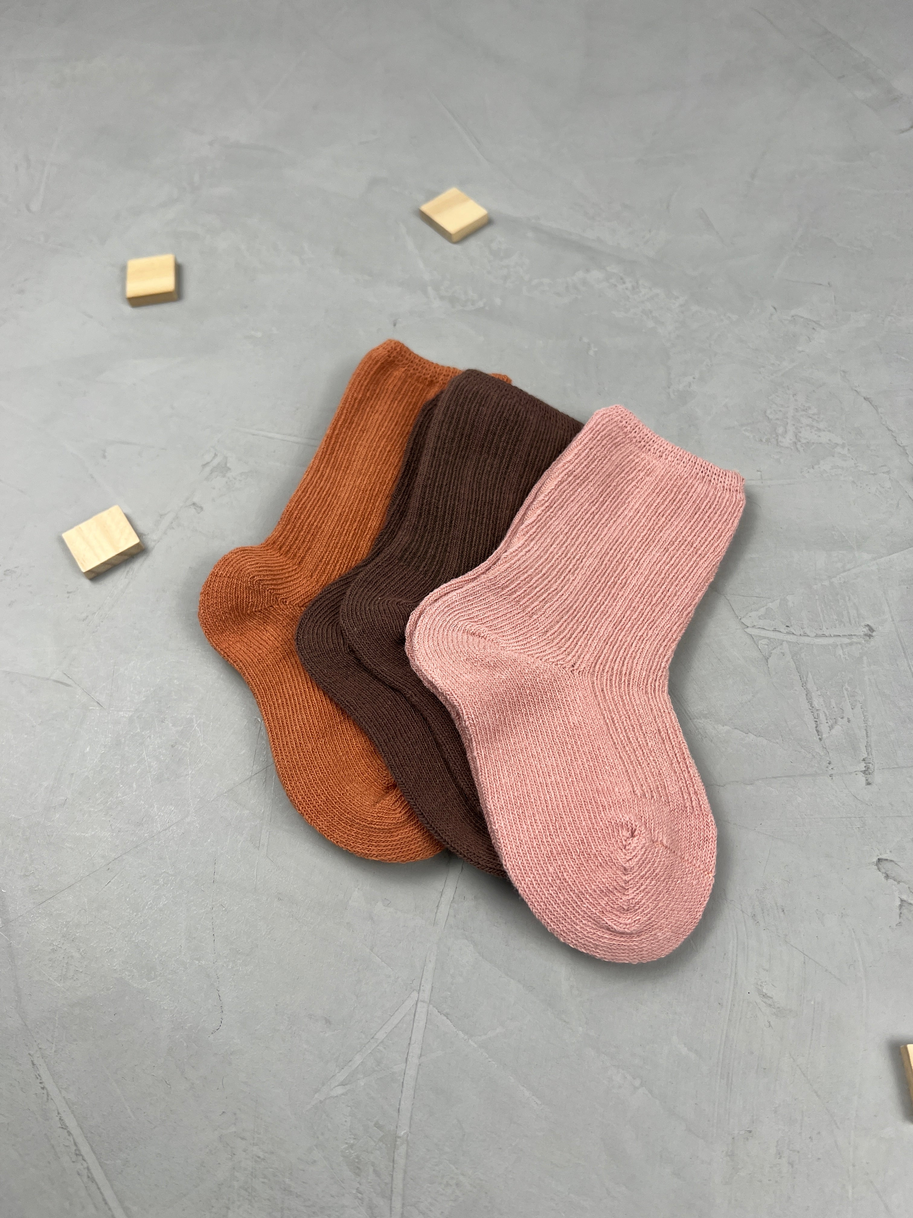 Rib Socken - 3er Set
