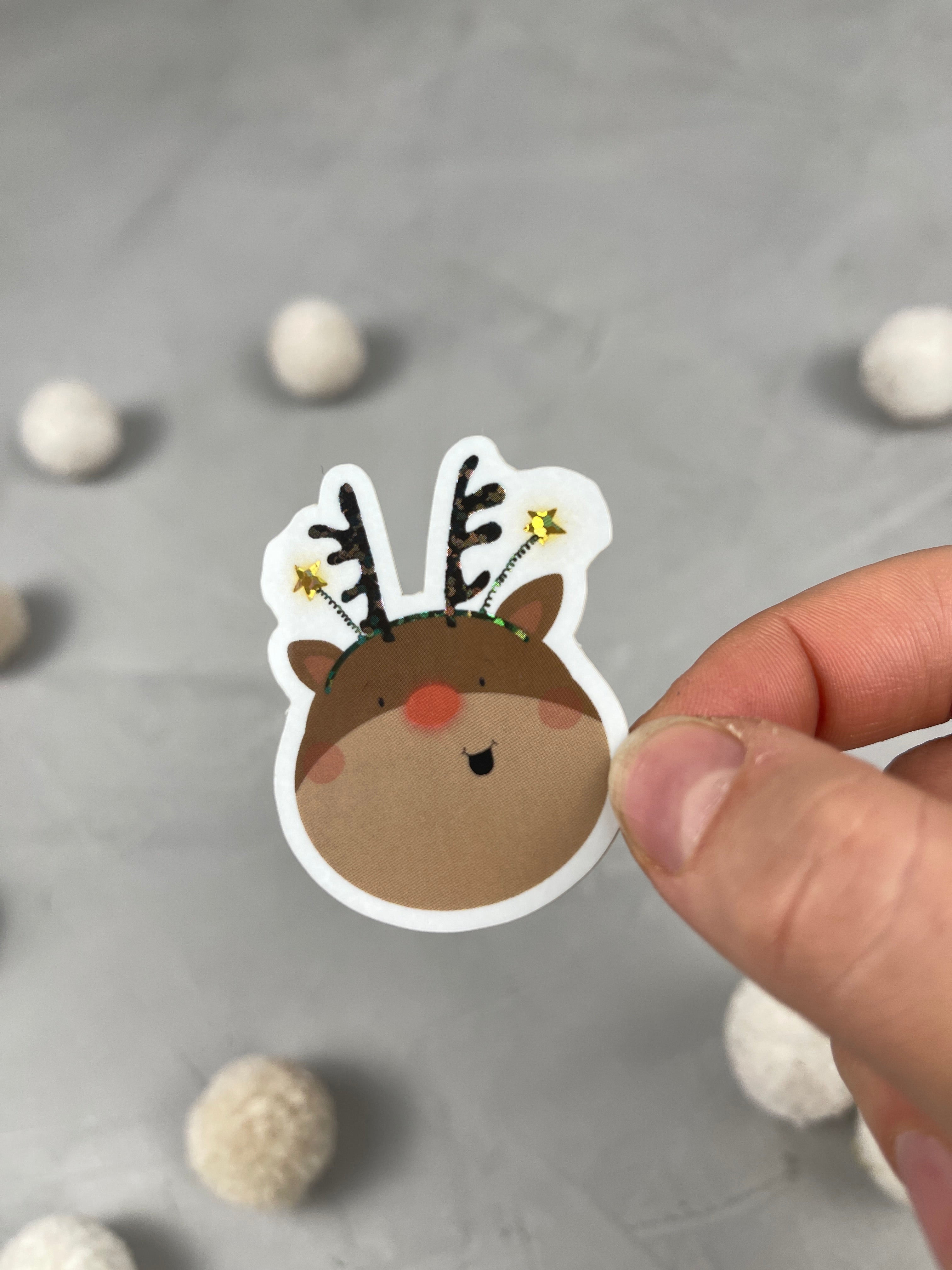 XXL Glitter-Sticker - Es geweihnachtet sehr