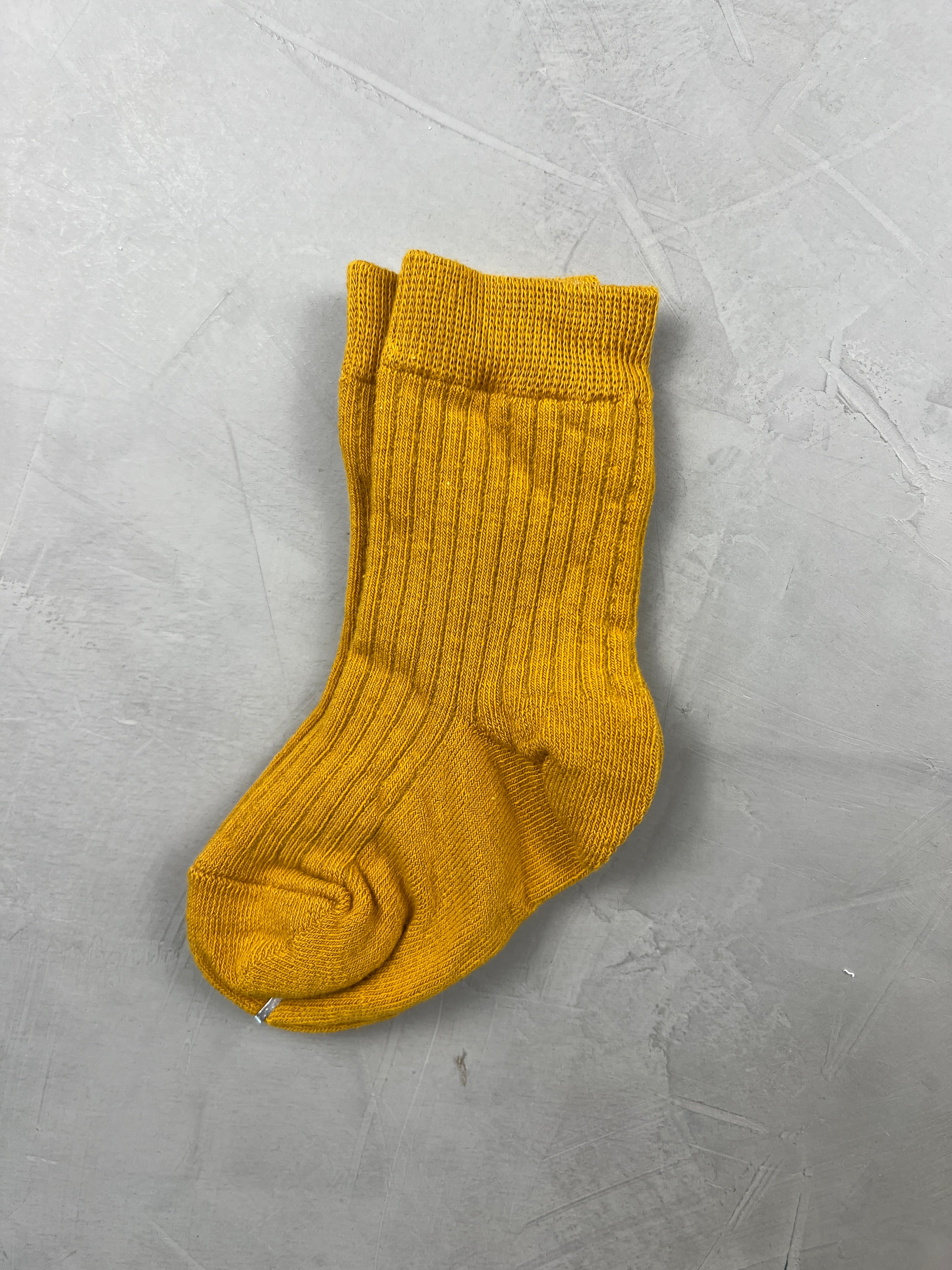 einfarbige Rib-Socken (1-3/3-5 J)