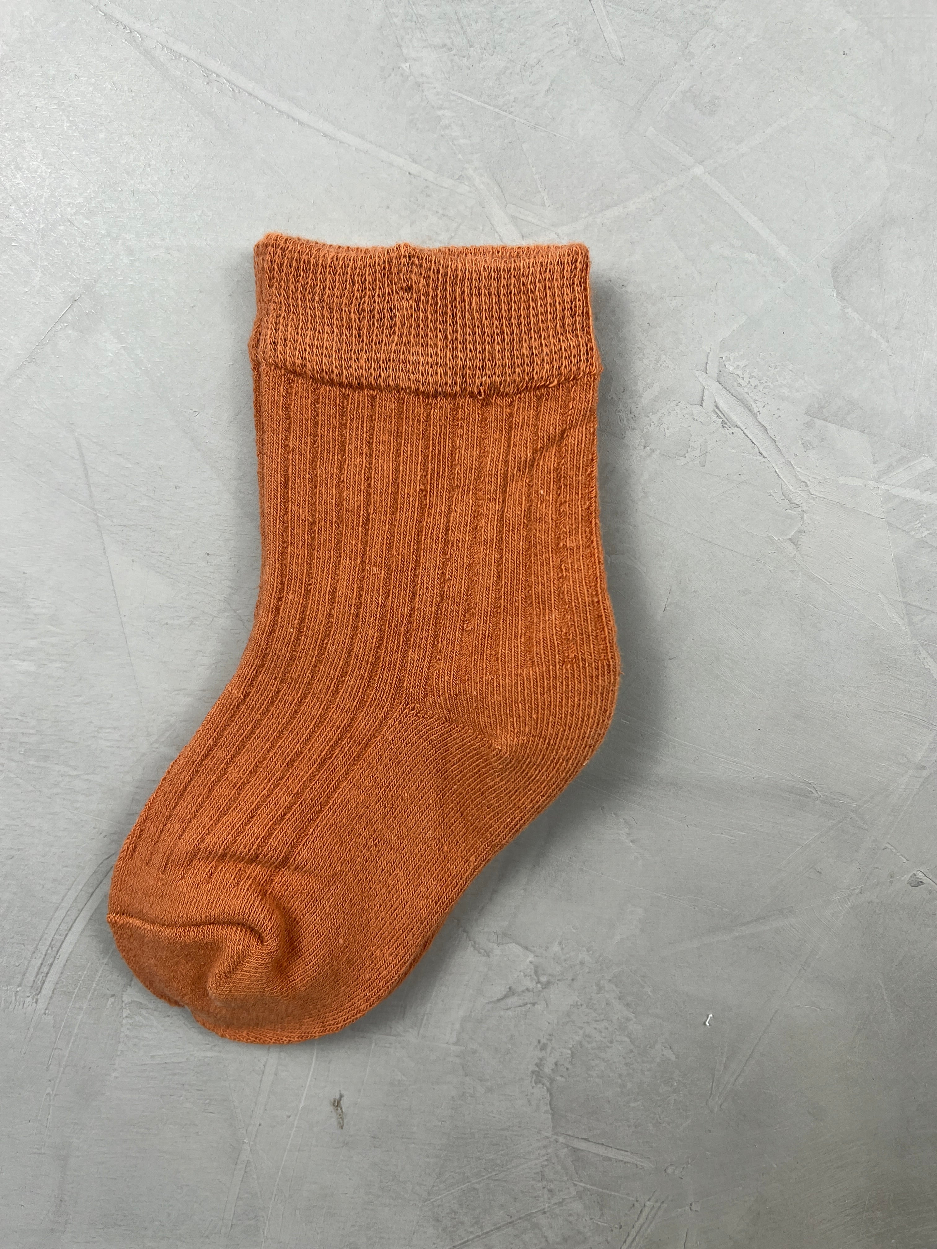 einfarbige Rib-Socken (1-3/3-5 J)