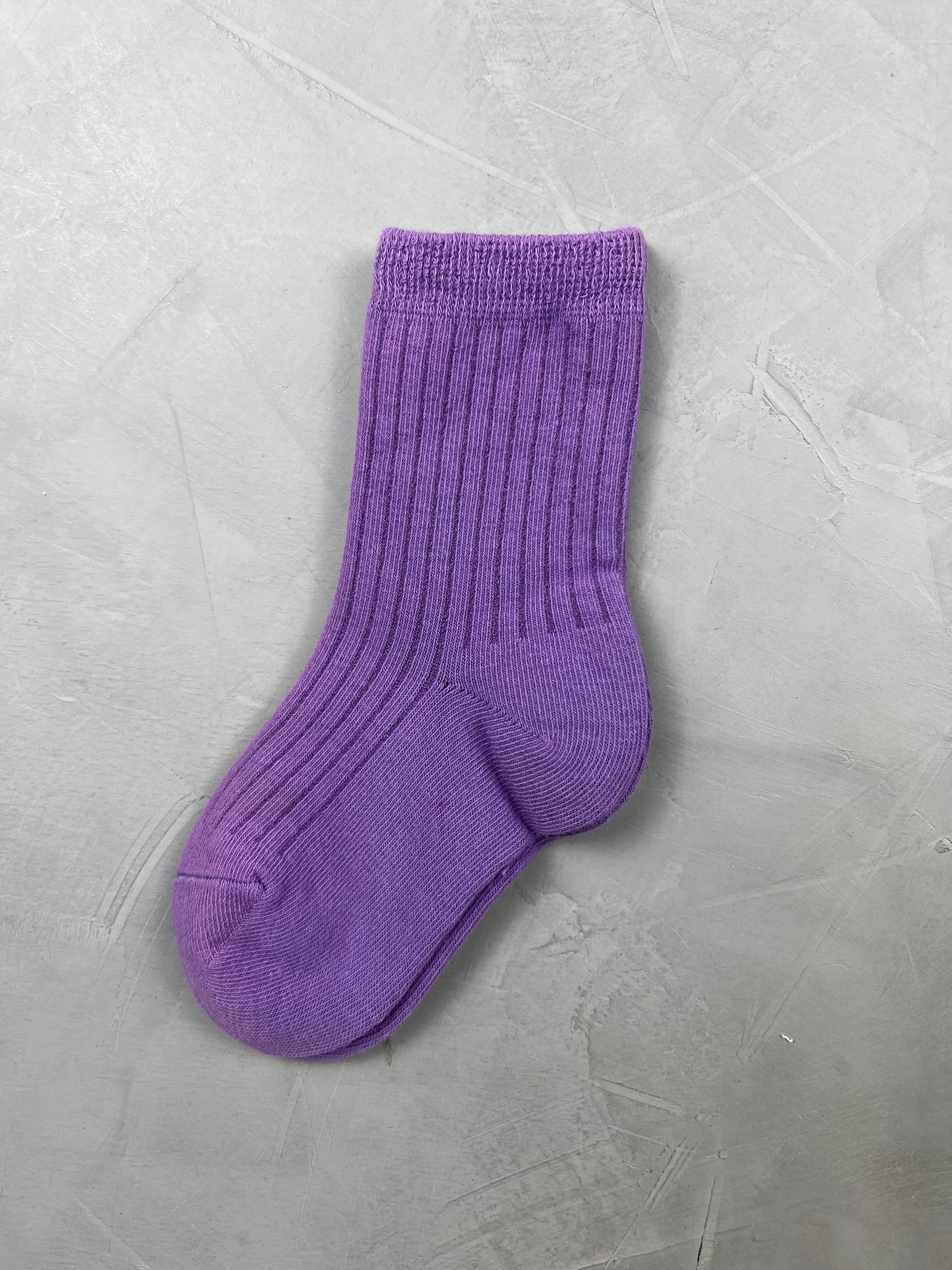 einfarbige Rib-Socken (1-3/3-5 J)