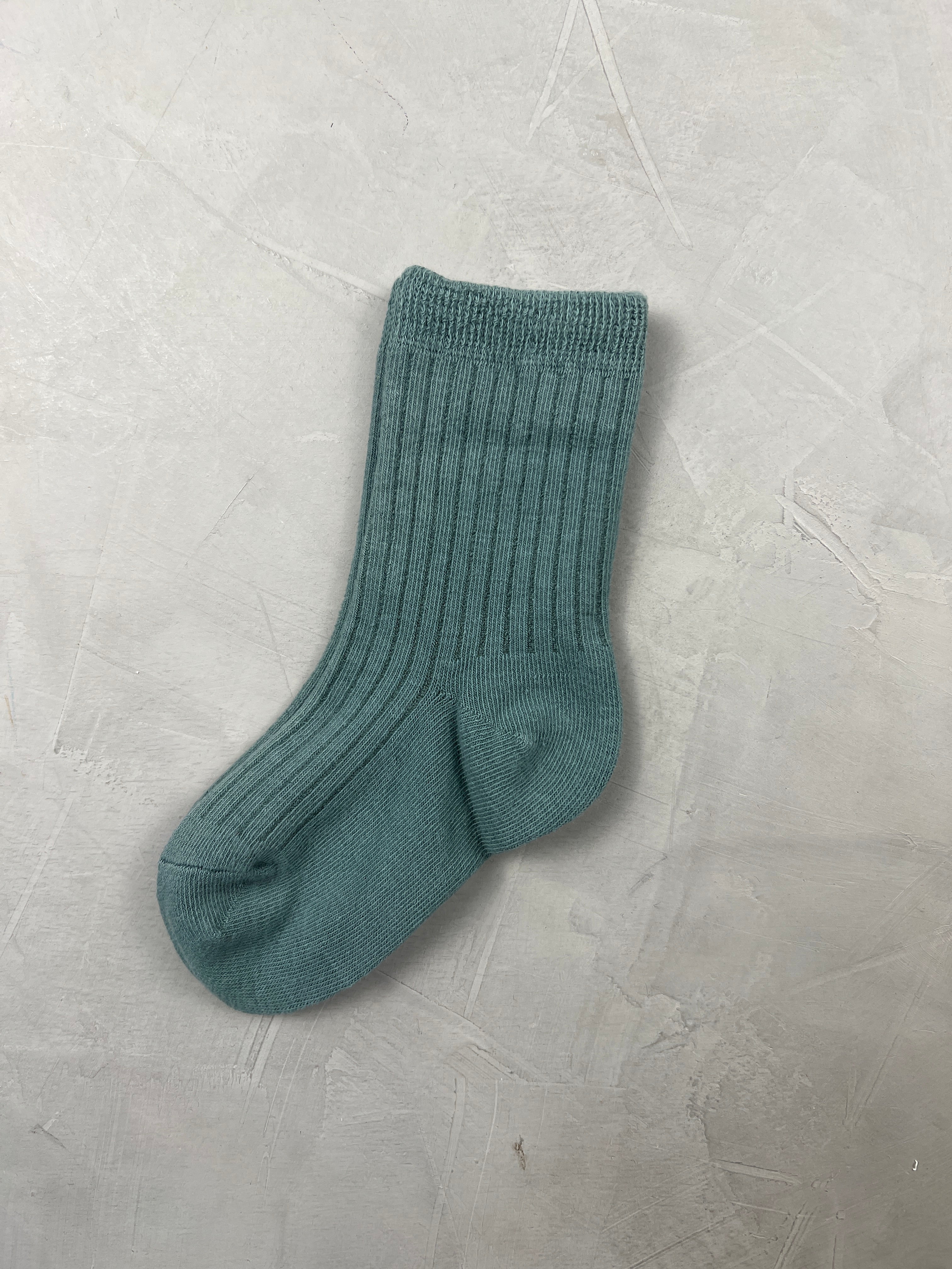 einfarbige Rib-Socken (1-3/3-5 J)