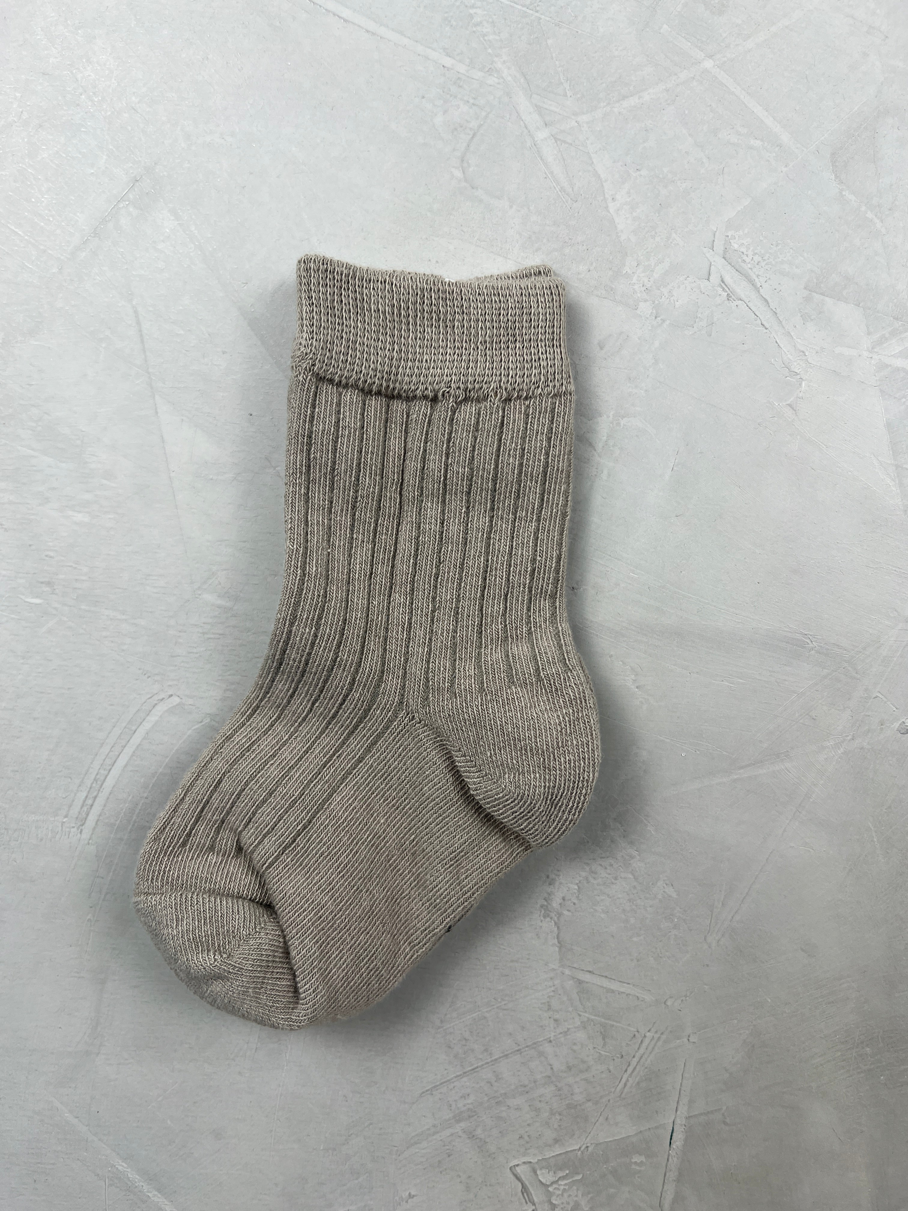 einfarbige Rib-Socken (1-3/3-5 J)