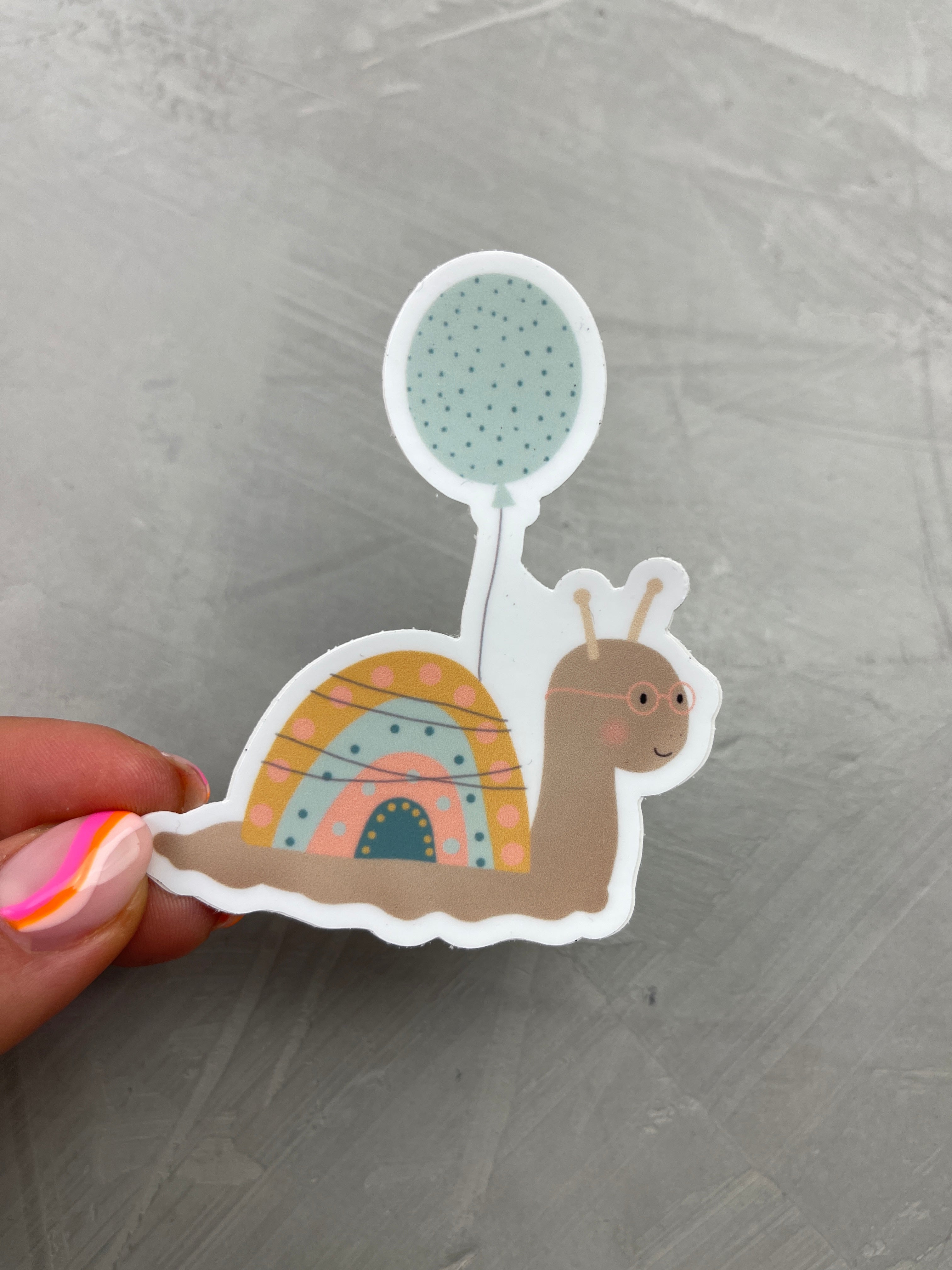 XXL Sticker - Schnecke "Aus dem Häuschen"