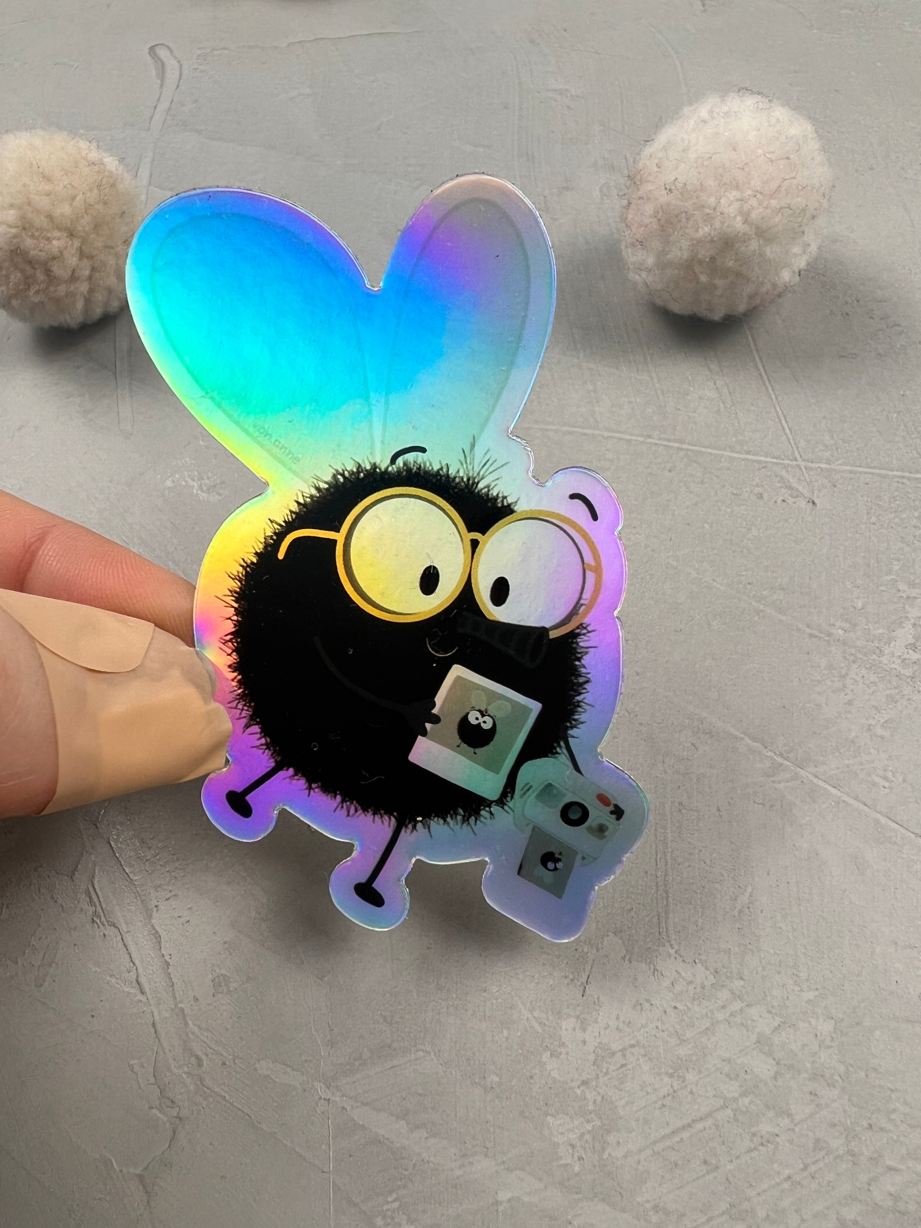 XXL Holo-Sticker - Fotografliegen