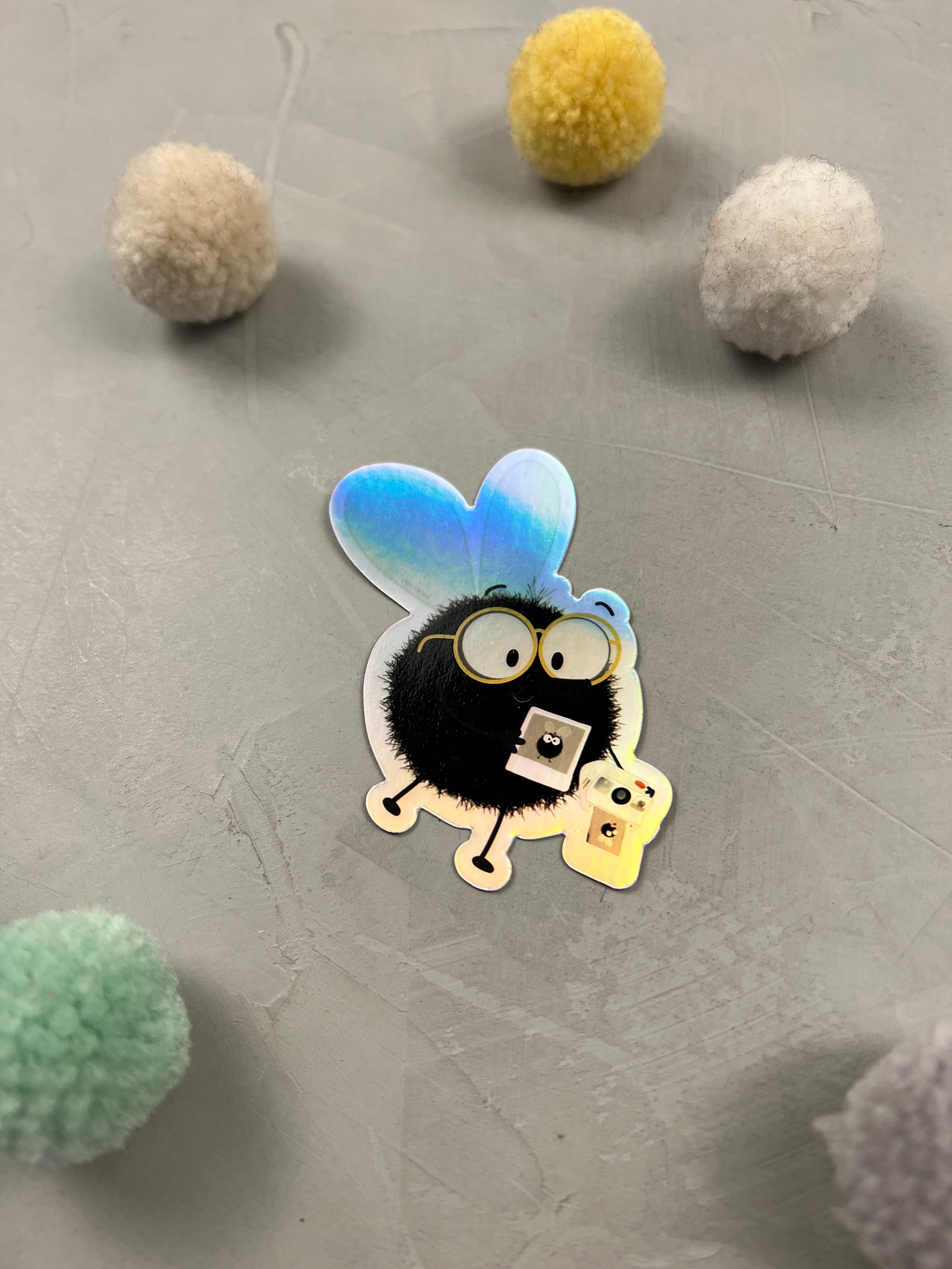 XXL Holo-Sticker - Fotografliegen