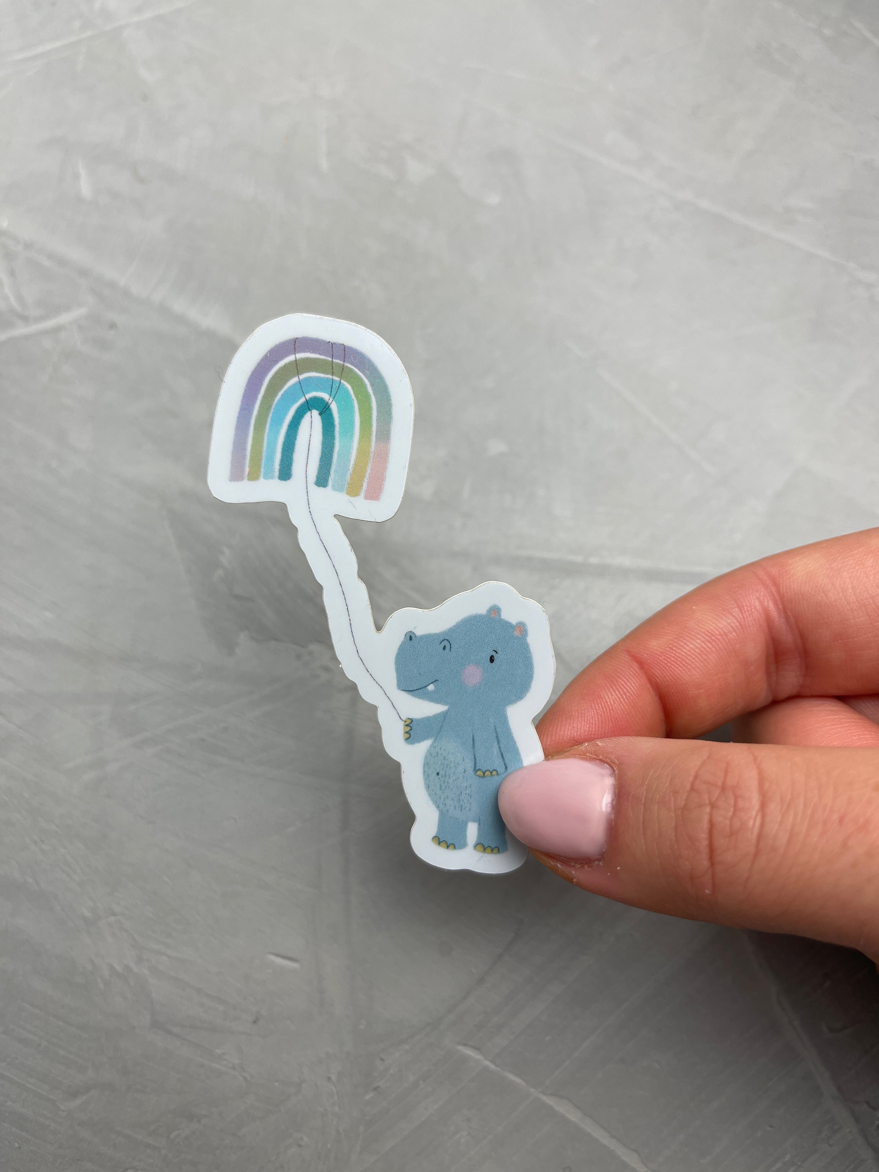 XXL Holo-Sticker - Nilpferd von 'Ein Stück vom Glück'