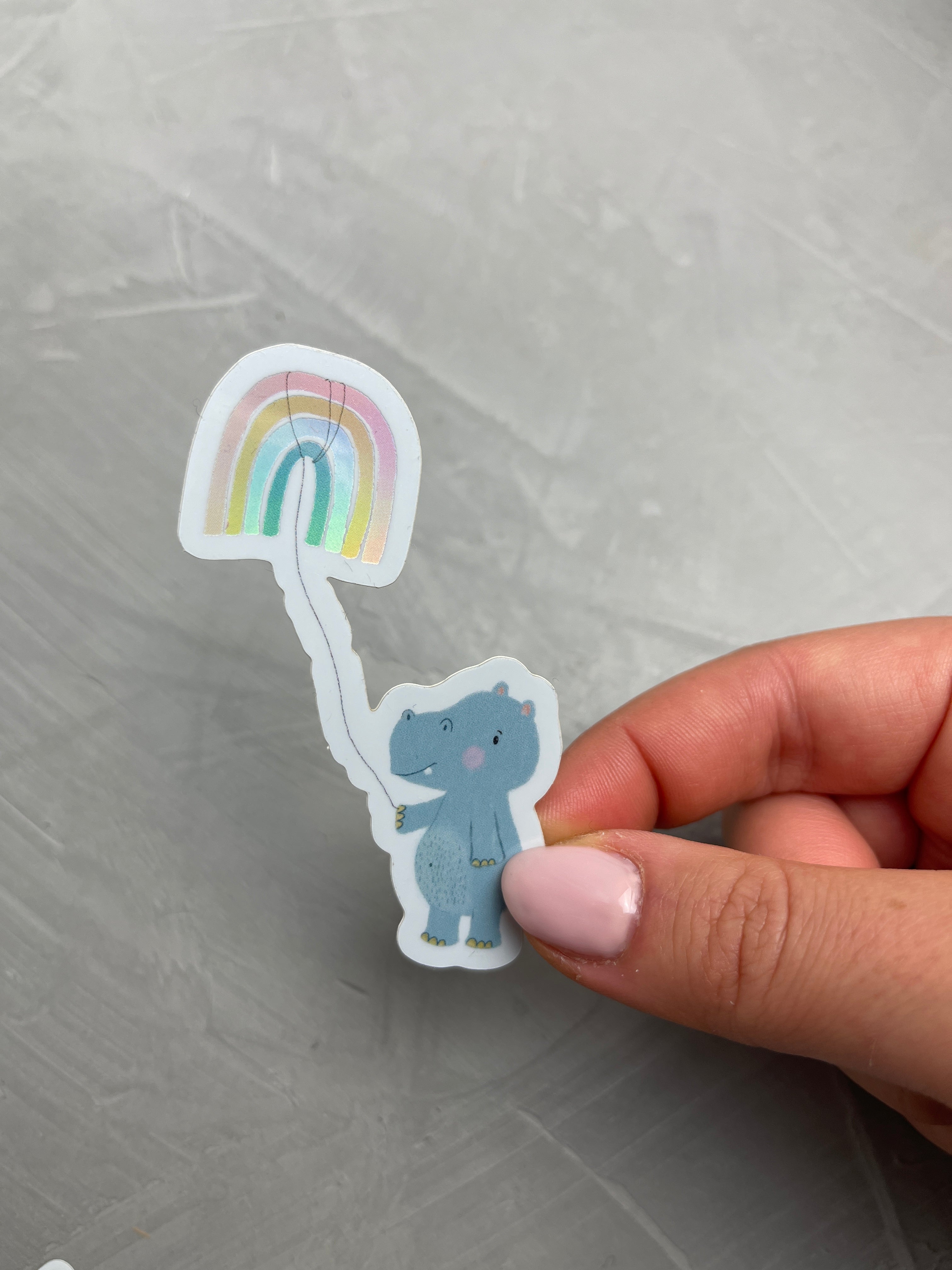 XXL Holo-Sticker - Nilpferd von 'Ein Stück vom Glück'