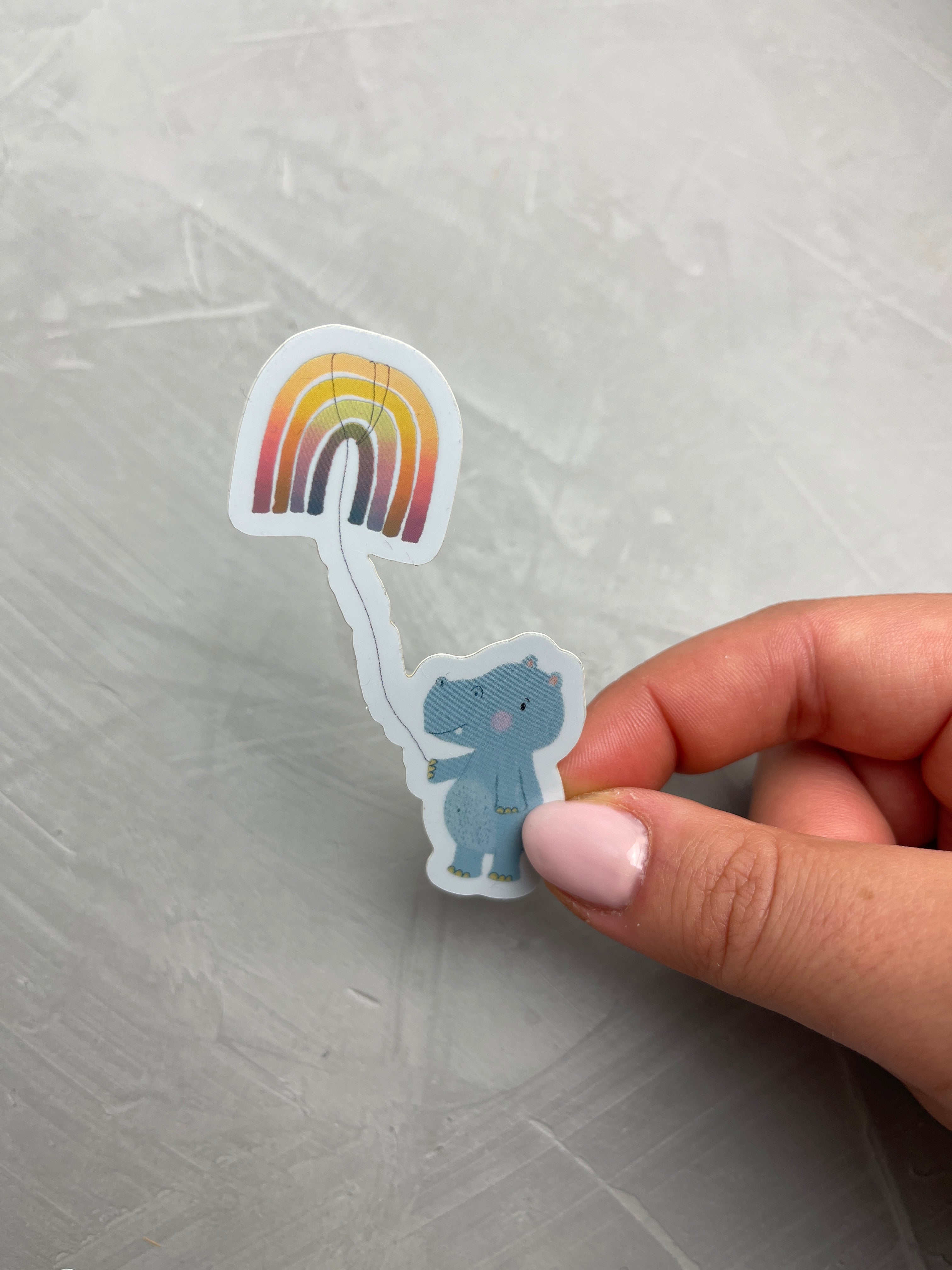 XXL Holo-Sticker - Nilpferd von 'Ein Stück vom Glück'