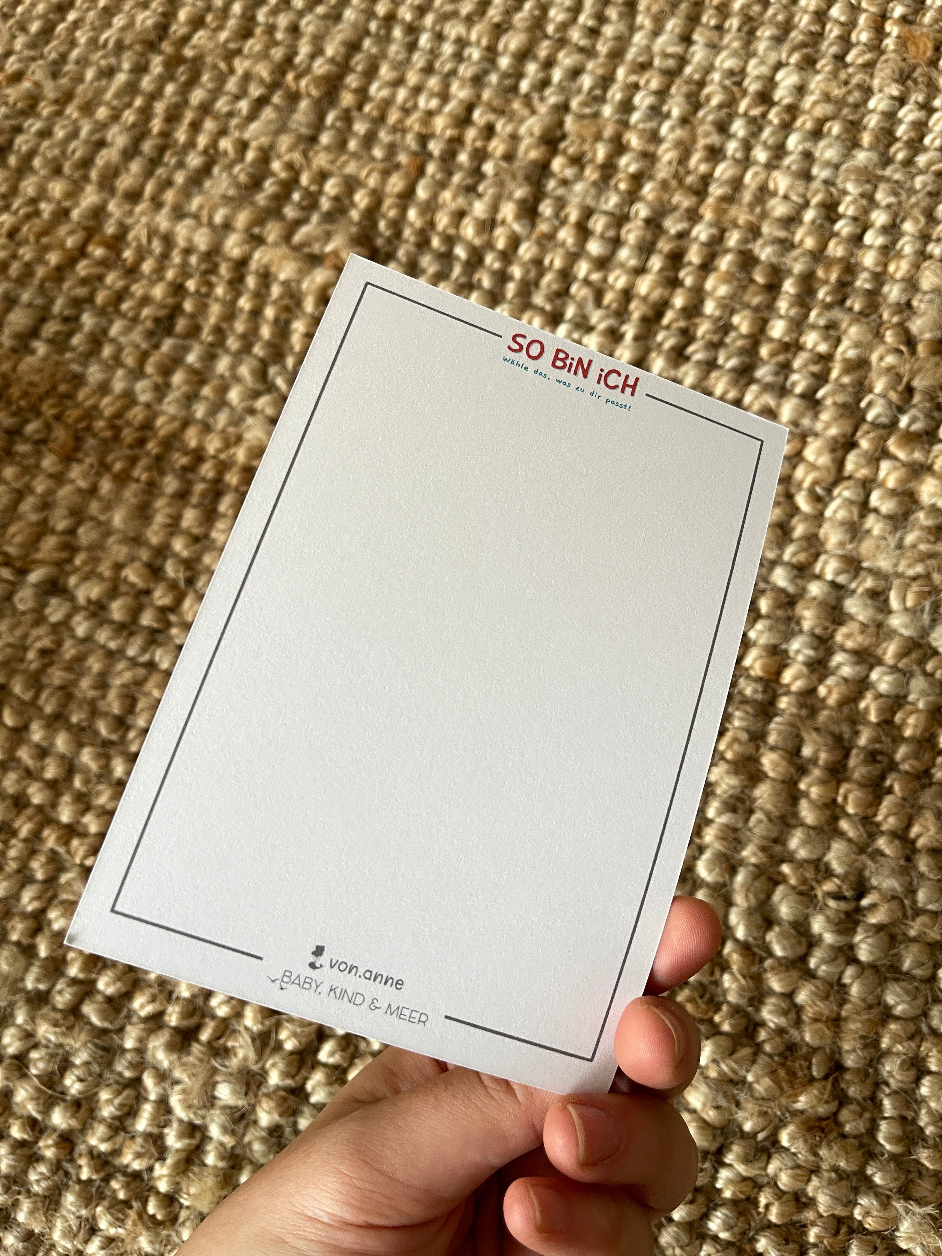 Postkartenset - So bin Ich