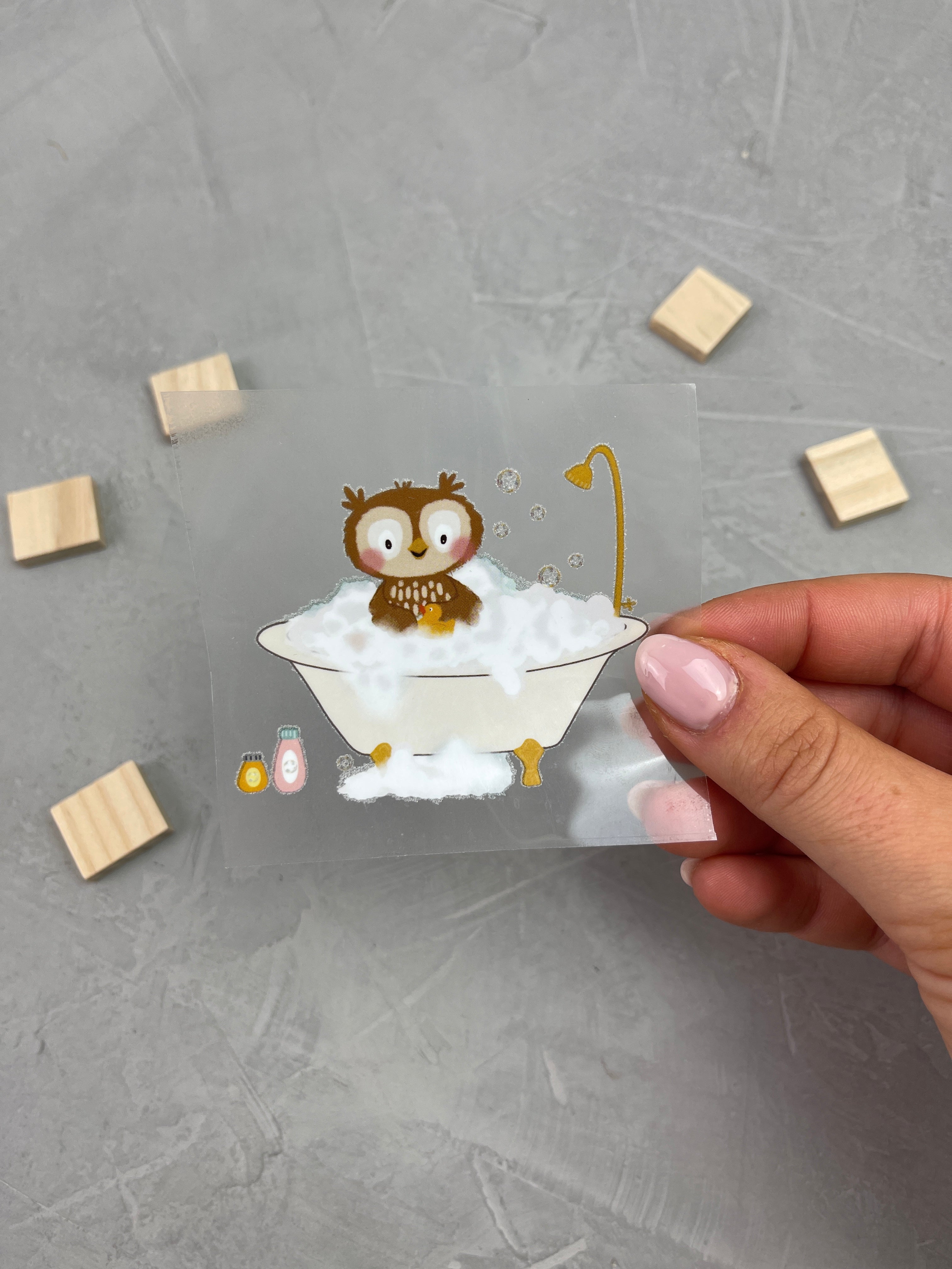 kleines Bügelbild - Seifenoper/Eule