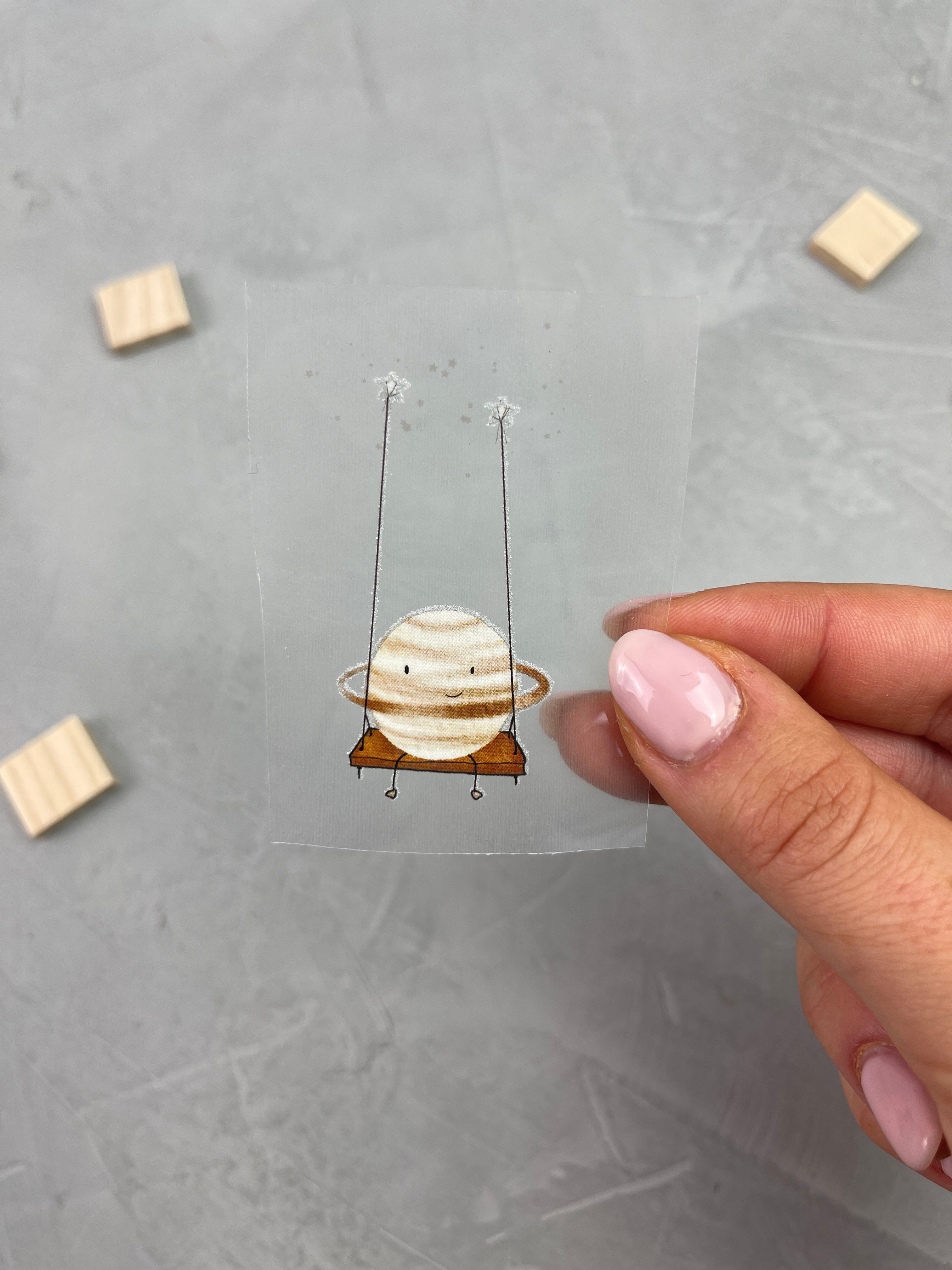 kleines Bügelbild - Saturn