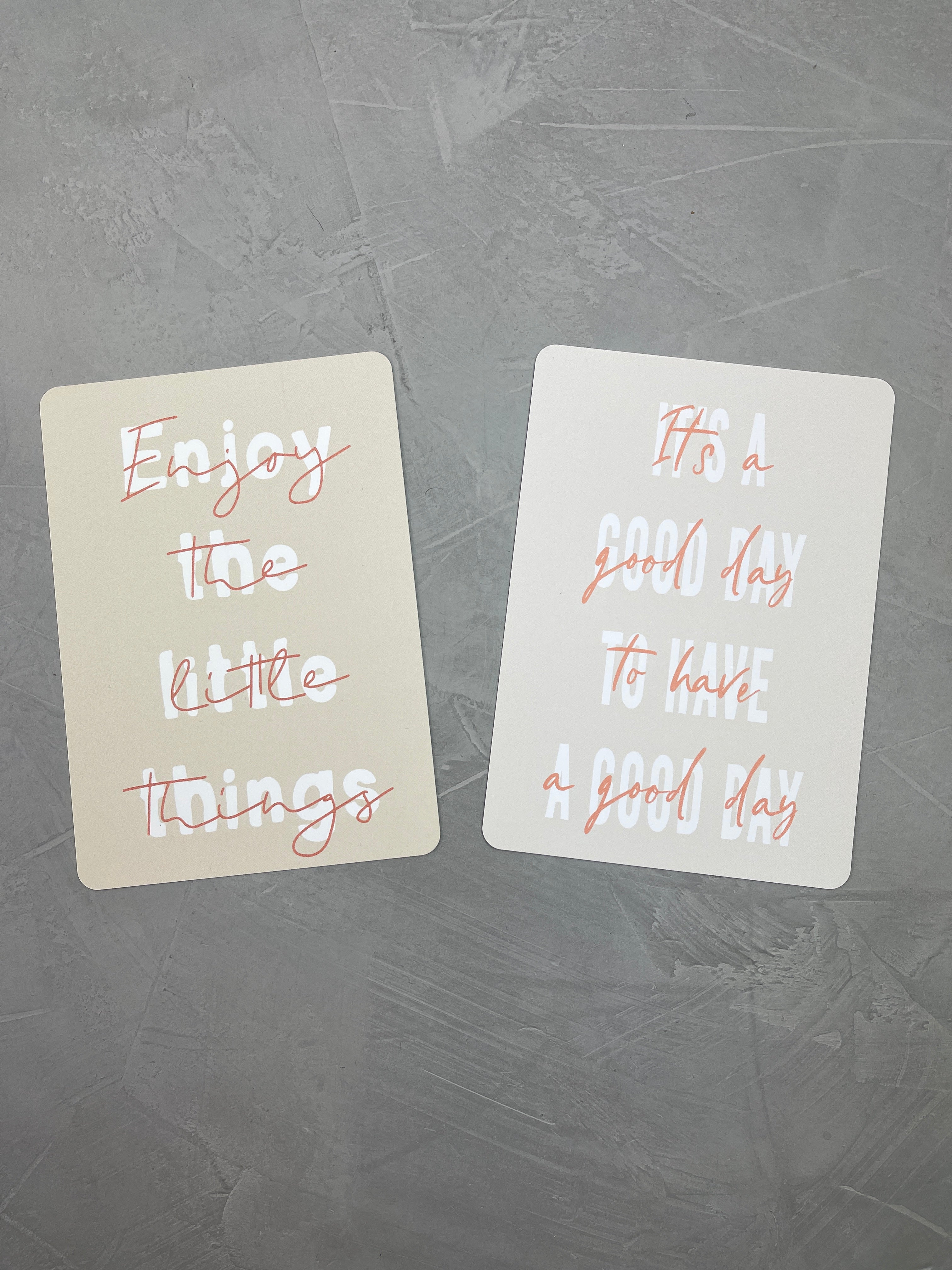 Postkarten 2er Set: good day & little things