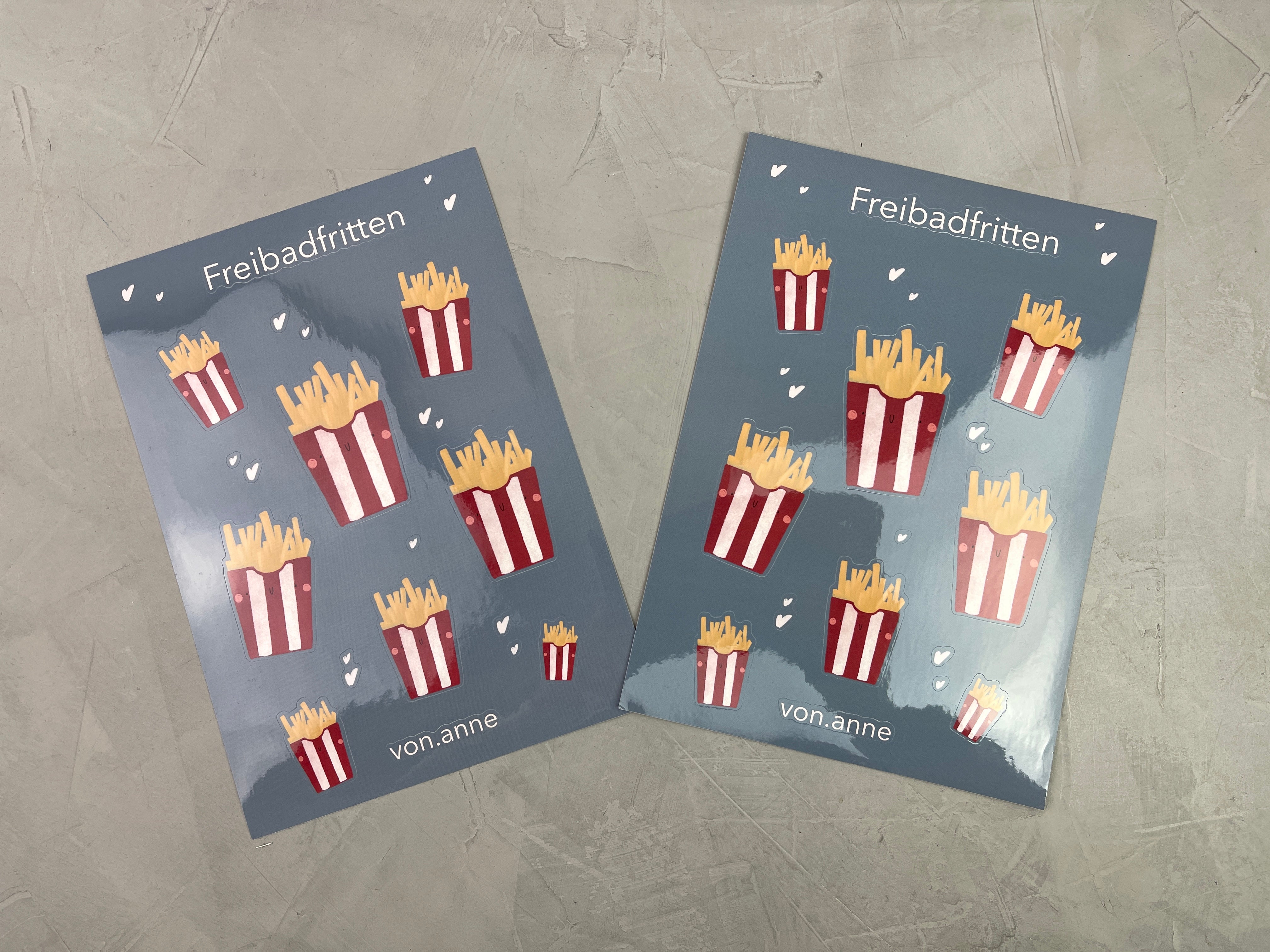 2er Stickerset - Freibadfritten