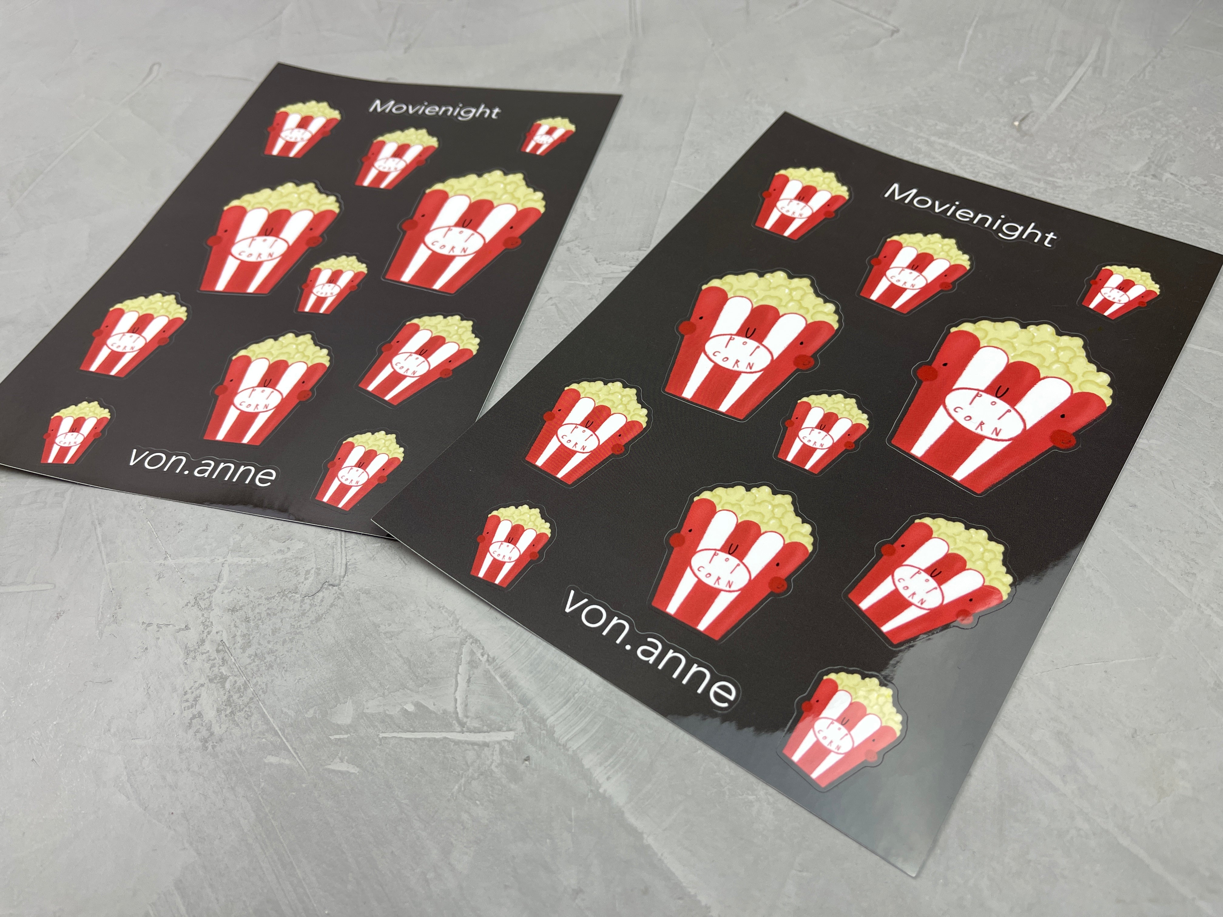 2er Stickerset - Movienight
