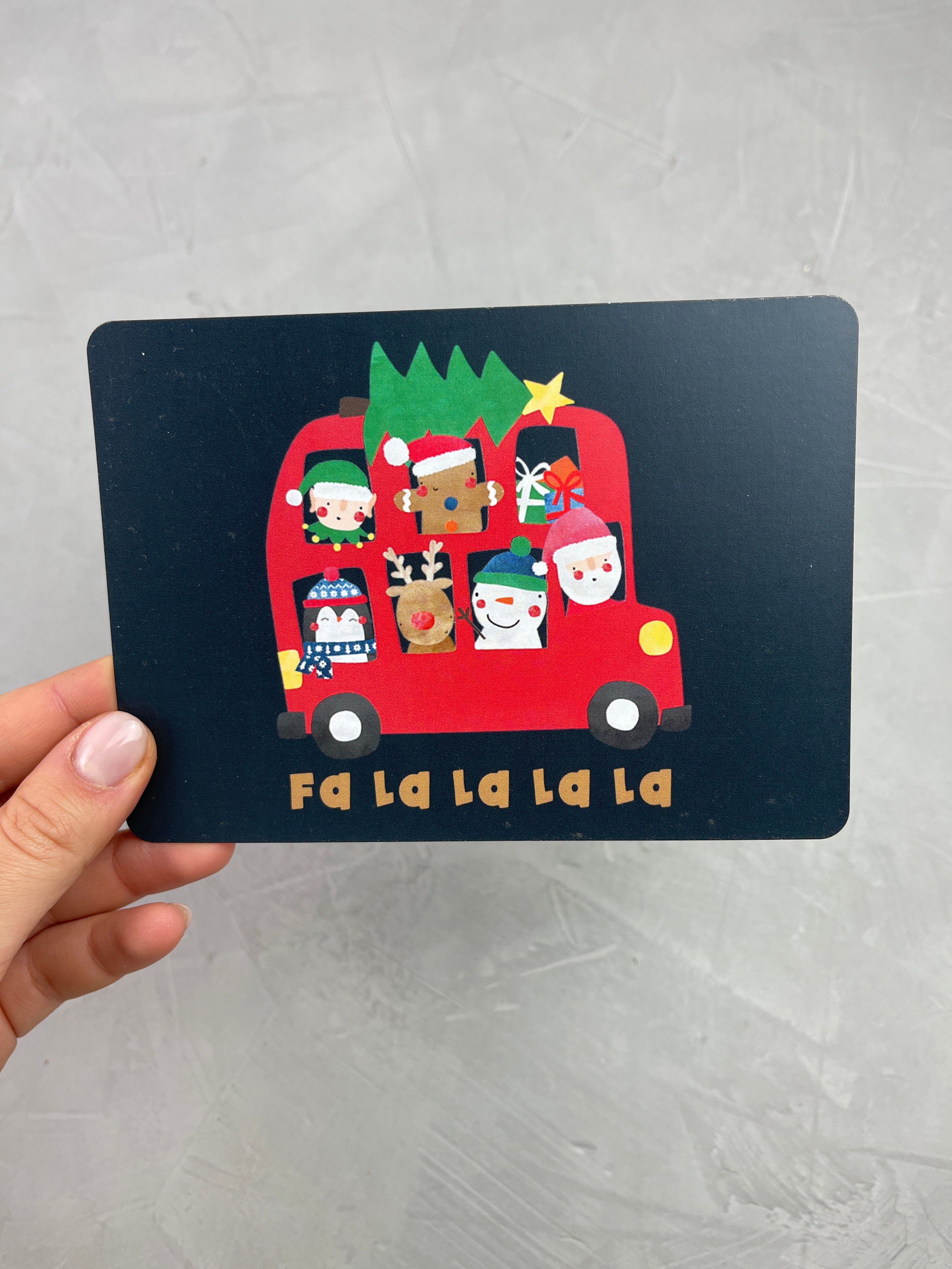 Postkarte - Fa La La La La