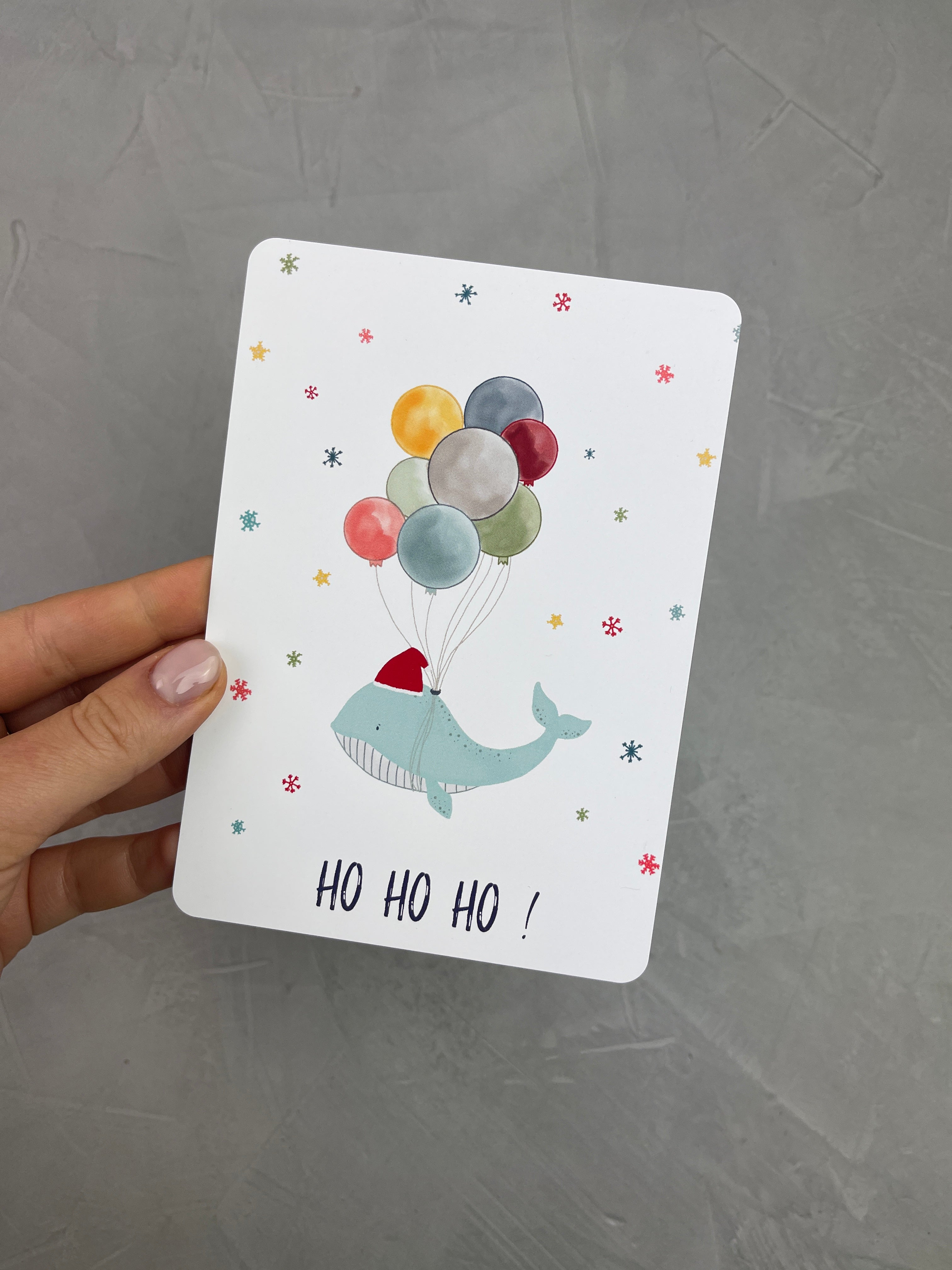 Postkarte -Ho Ho Ho