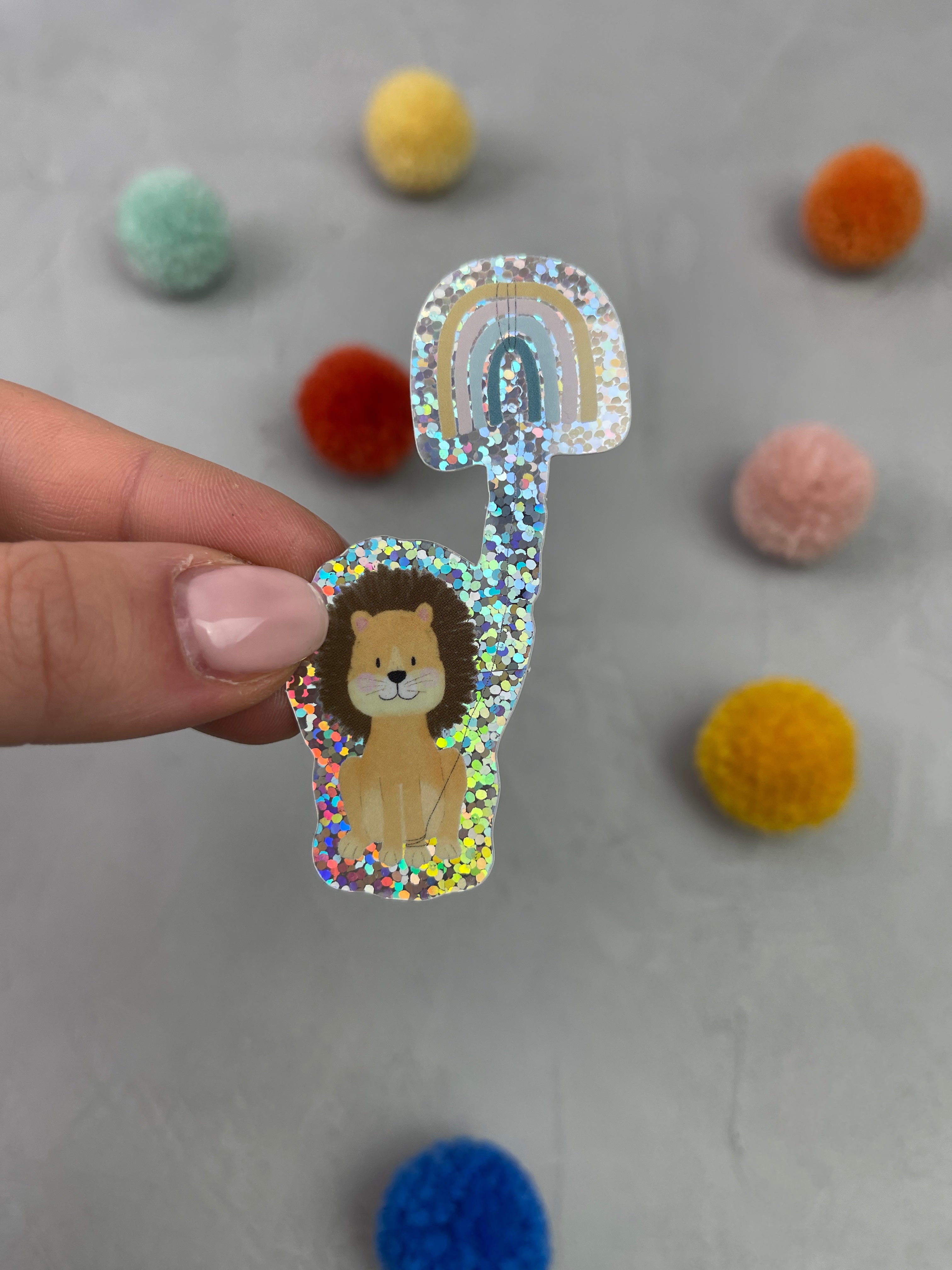 XXL Glitter-Sticker - Löwe von 'Ein Stück vom Glück'