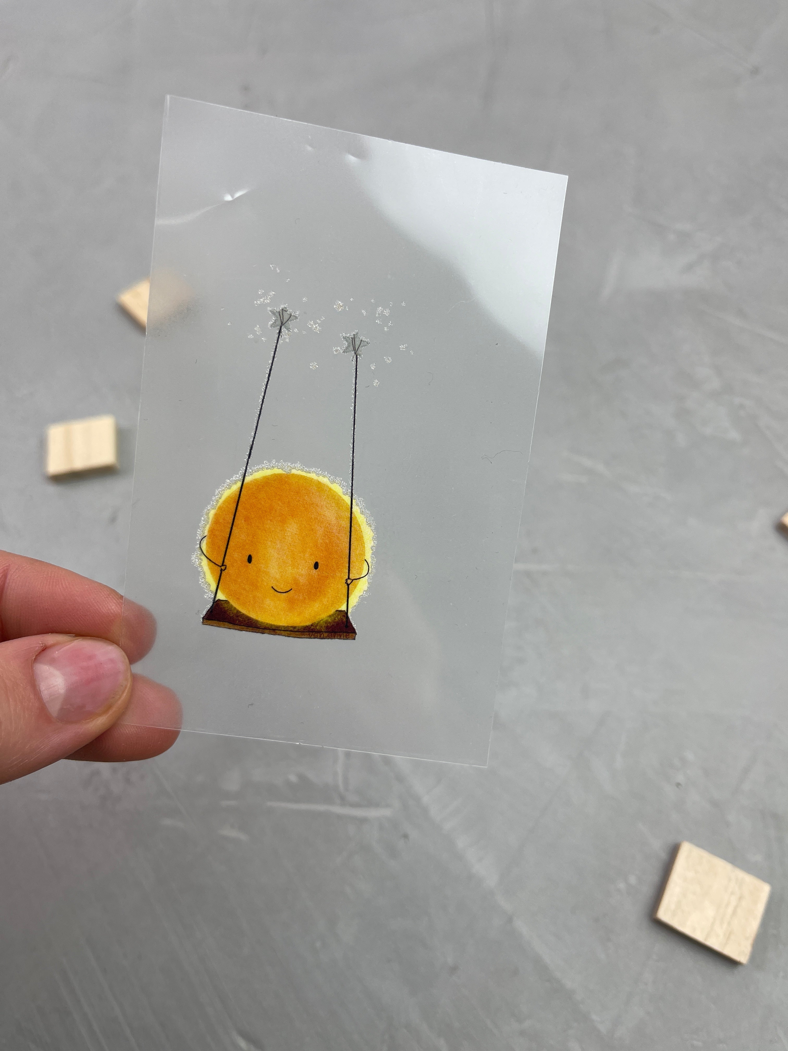 kleines Bügelbild -Sonne